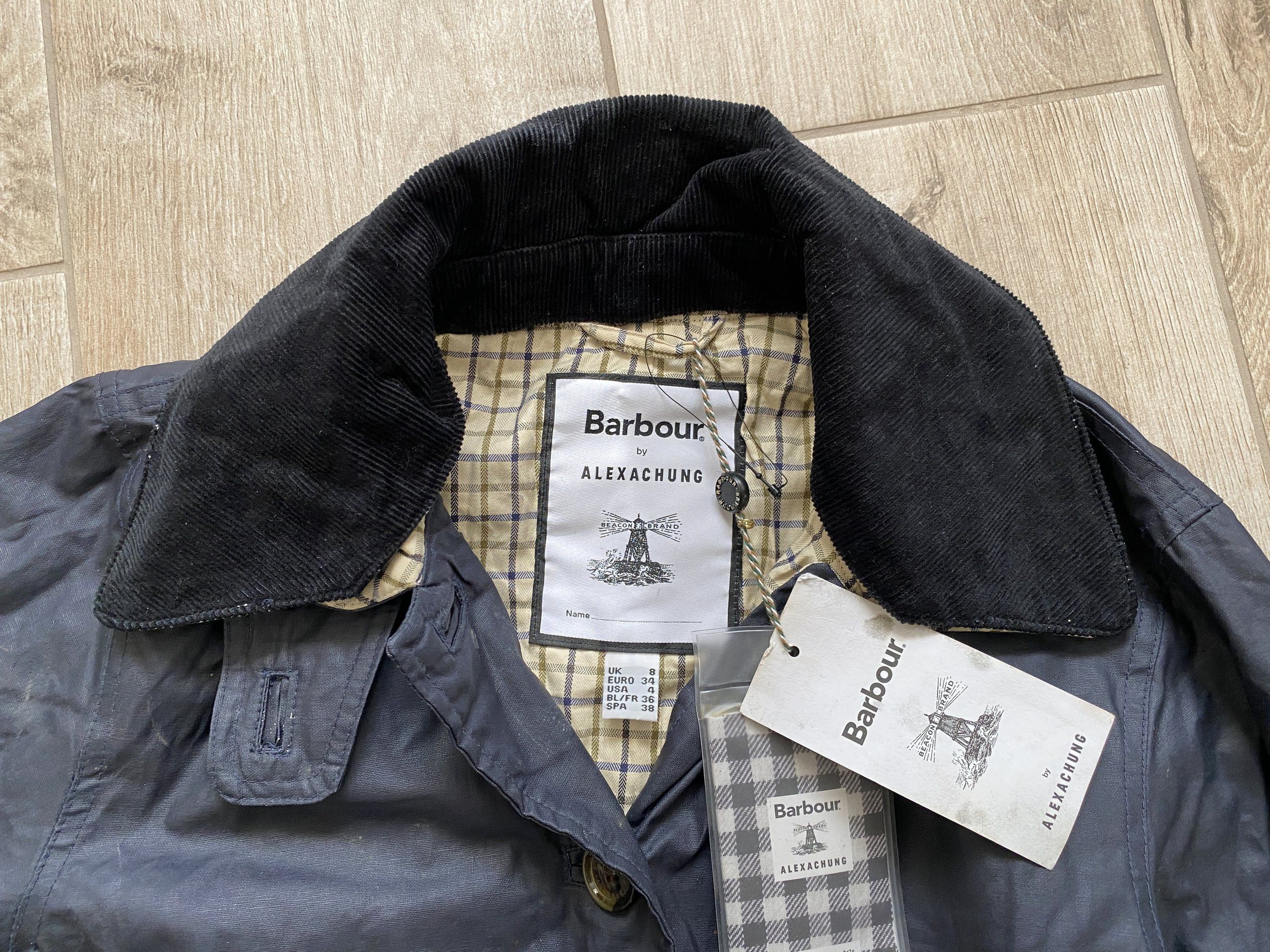 Barbour Barbour x ALEXACHUNG Mildred Casual Waxed Coat Size S / US 4 / IT 40 - 6 Thumbnail