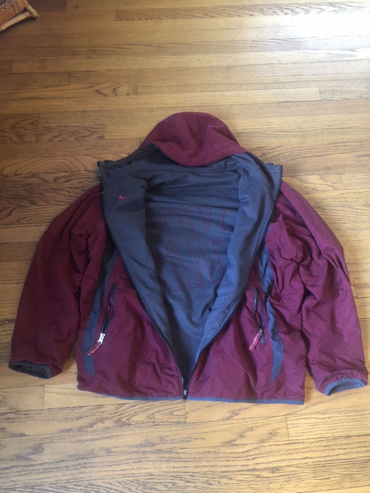 Nike × Vintage Rare Y2K reversible Nike jacket Size US XL / EU 56 / 4 - 3 Thumbnail