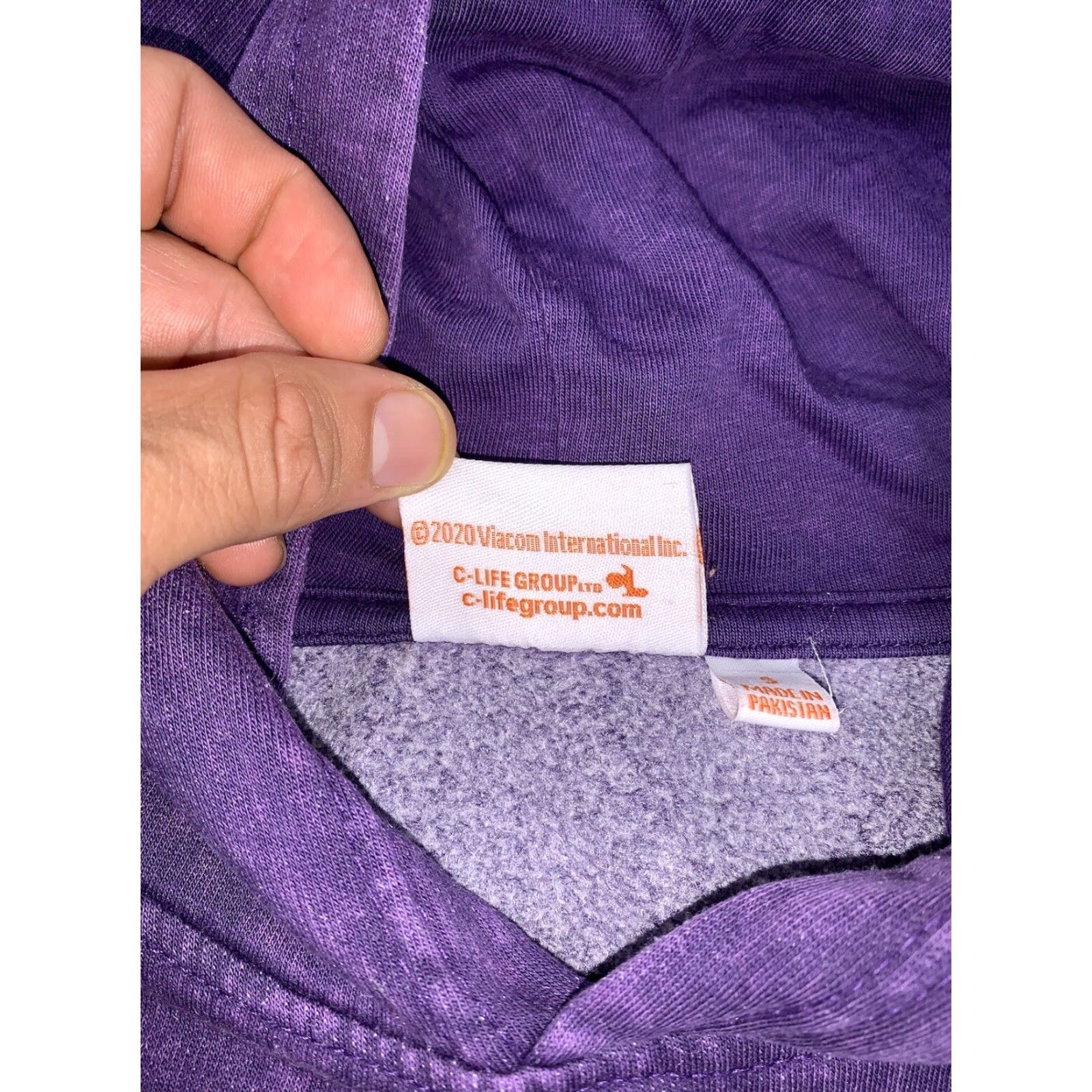 Nickelodeon Nickelodeon Mens Hoodie S Purple 90s Cartoon Graphic Pullover Long Sleeve Knit Cotton Blend Logo Vintage No N/A Size US S / EU 44-46 / 1 - 4 Thumbnail