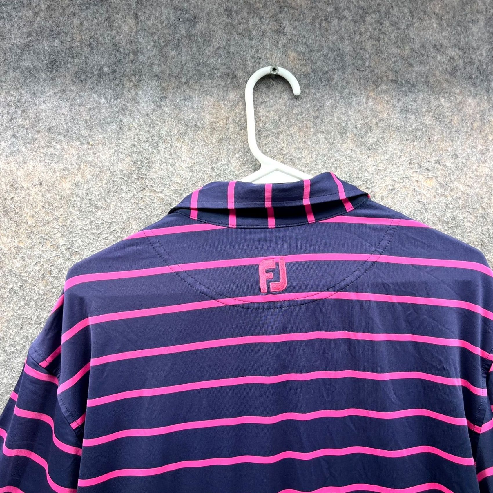 Footjoy FootJoy Polo Shirt Mens Large Purple Stripes Golf Preppy Vintage? No, Actually Not Vintage Size US L / EU 52-54 / 3 - 3 Thumbnail