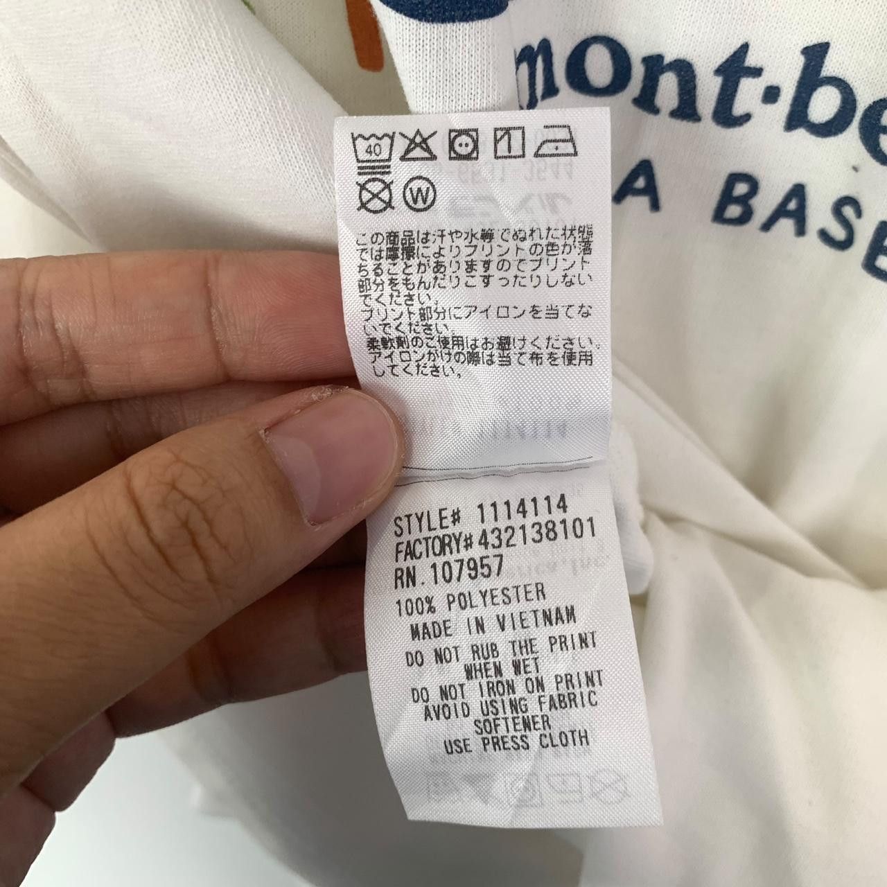 Vintage Vintage MONTBELL GOKAYAMA BASE CAMP Outdoor Tee Shirt Size S / US 4 / IT 40 - 6 Thumbnail