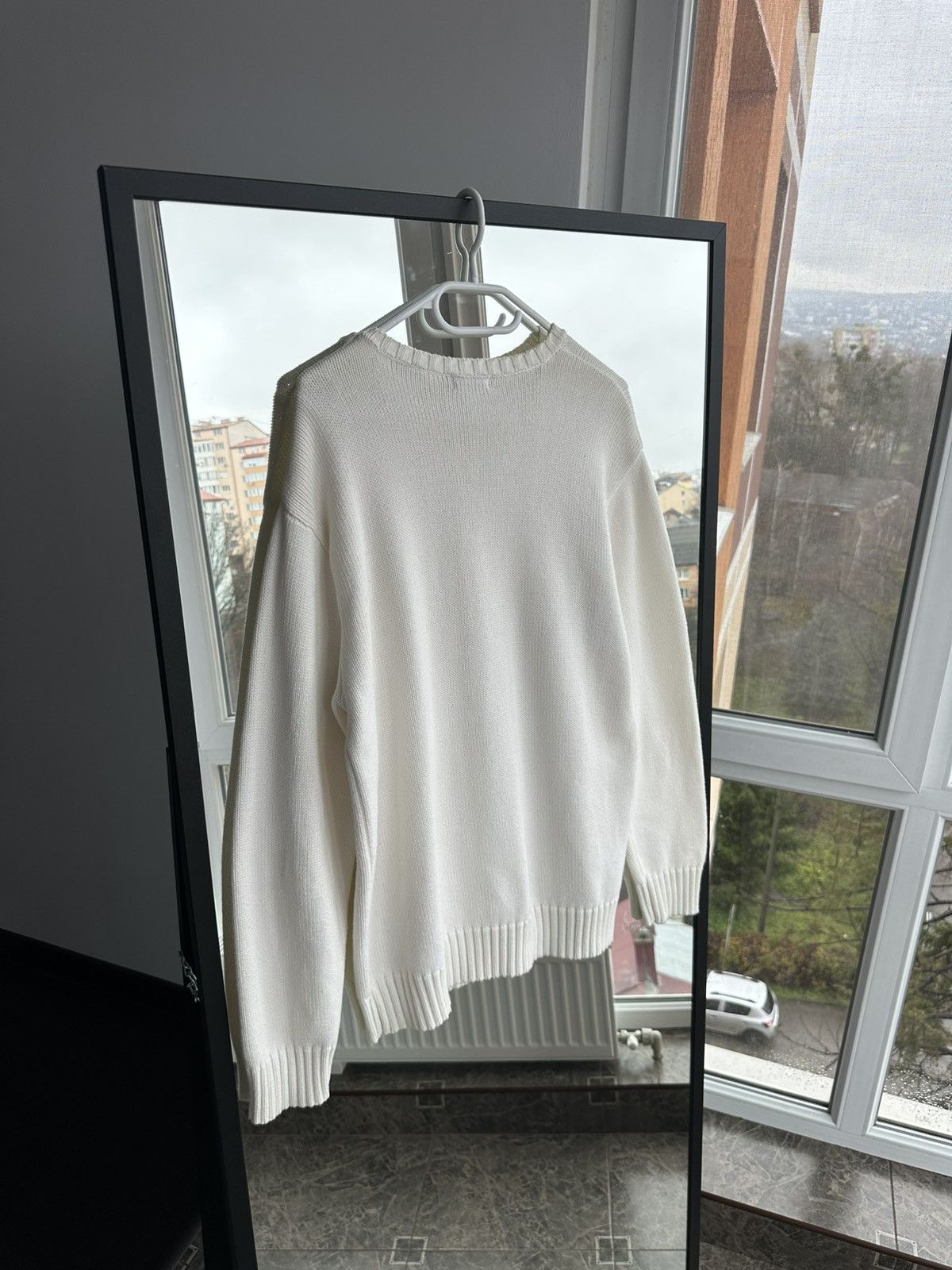 Polo Ralph Lauren Vintage Polo Ralph Lauren White Knitted Sweater Japan Sz XL Size US XL / EU 56 / 4 - 8 Thumbnail
