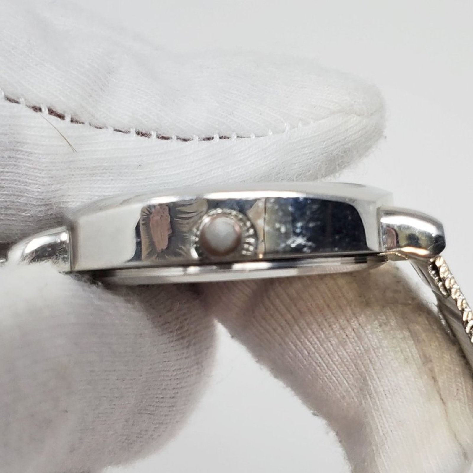 Disney Disney Mickey Mouse Chain Mail Watch Mother of Pearl Face Size ONE SIZE - 3 Thumbnail