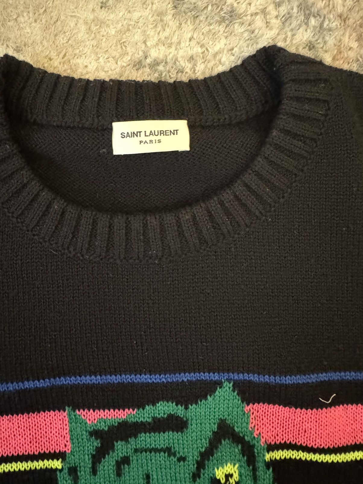 Saint Laurent Paris T rex sweater Size US M / EU 48-50 / 2 - 2 Thumbnail