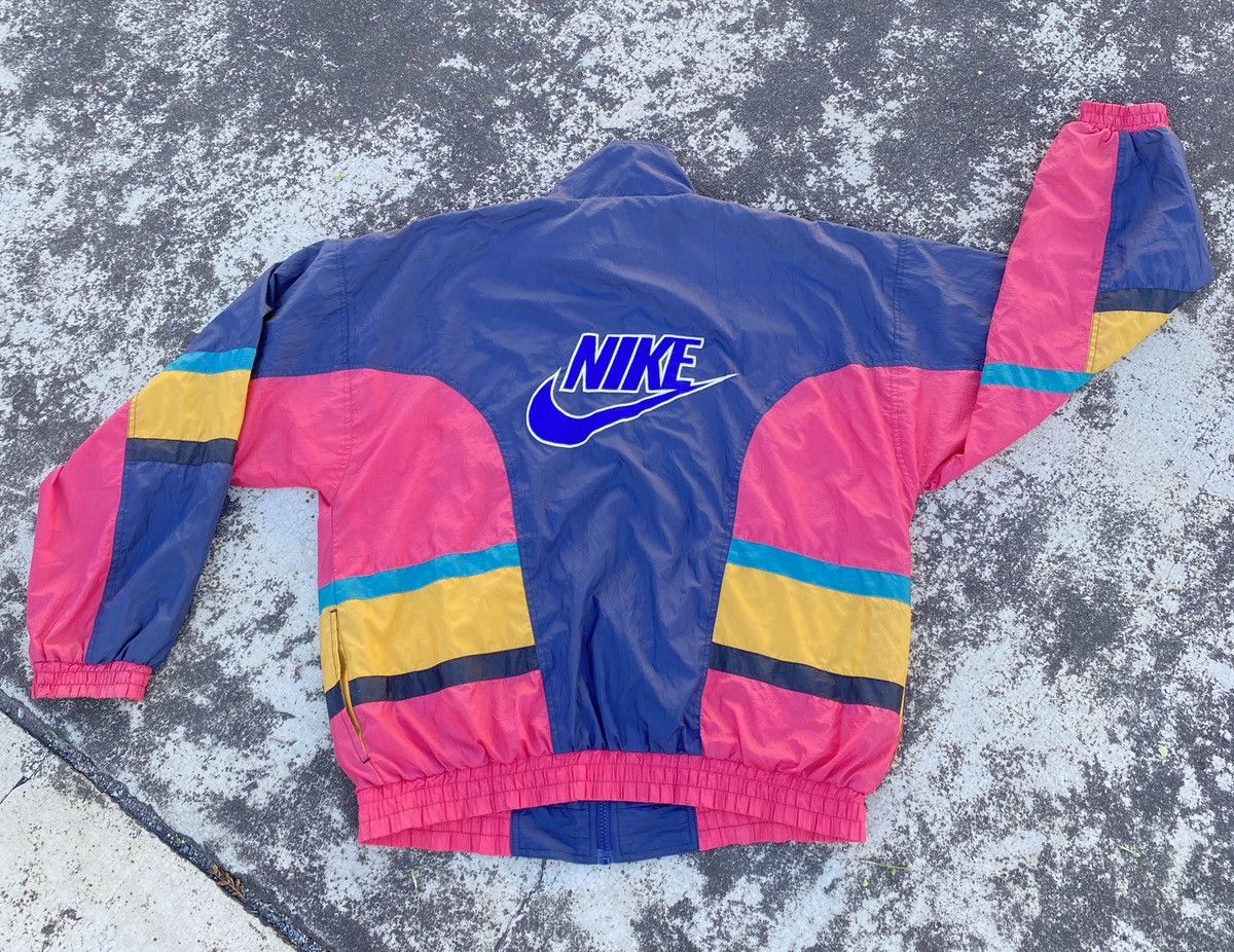 Nike Nike Colour Block Vintage Jacket Size US L / EU 52-54 / 3 - 3 Thumbnail