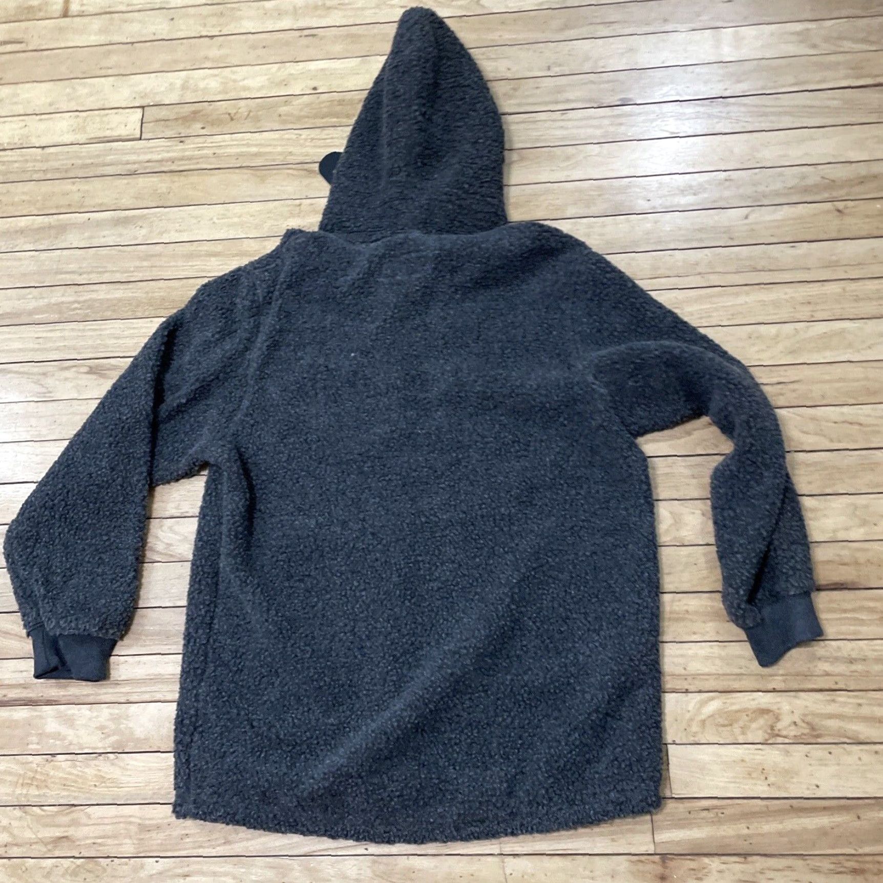 Vintage VINTAGE I5Apparel Sherpa Fleece 1/4 Zip Hood TAHOE Adult Large Charcoal Gray Warmth NEW Size US L / EU 52-54 / 3 - 4 Thumbnail