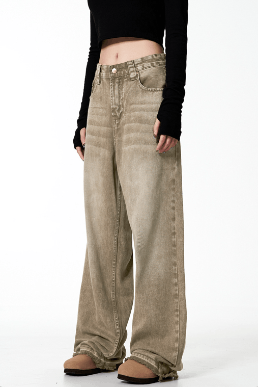 Japanese Brand × Jean Retro trend loose ins straight high street jeans Size US 32 / EU 48 - 4 Thumbnail