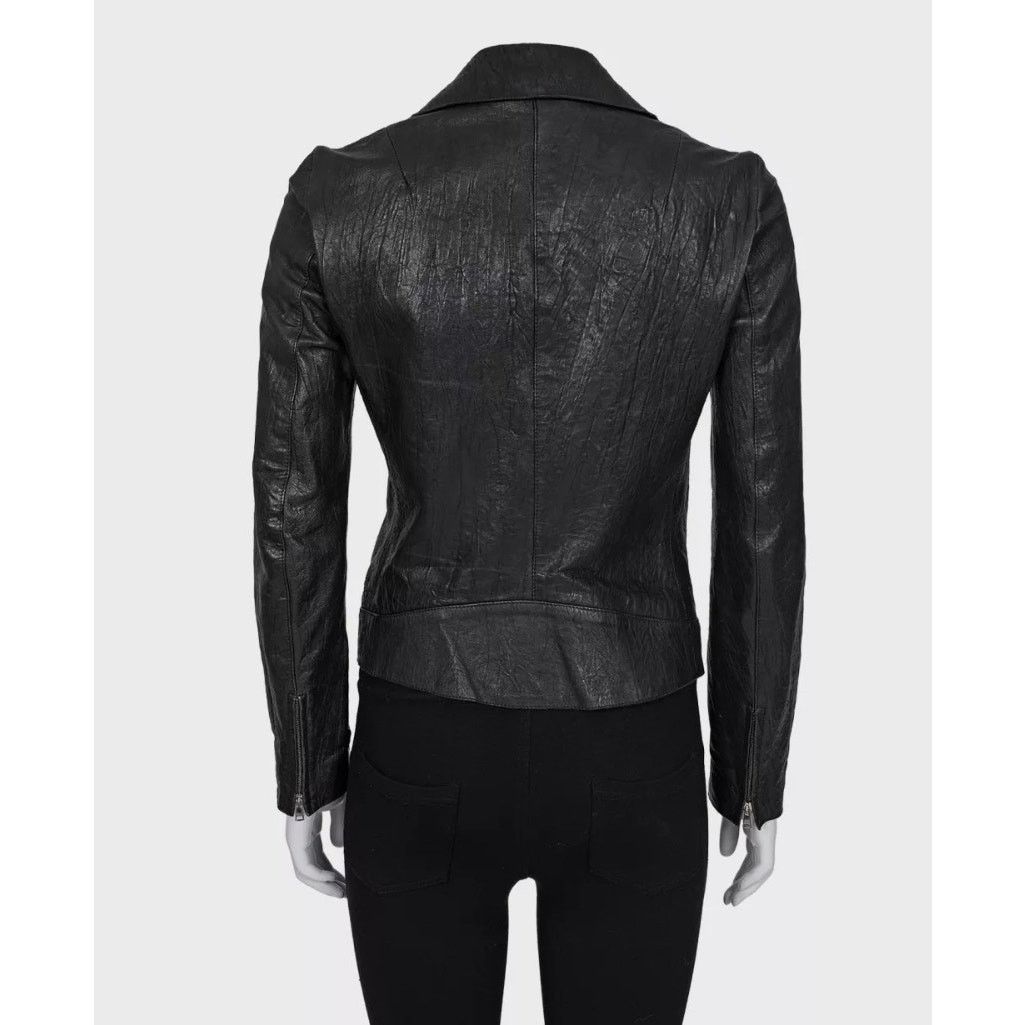 Dolce & Gabbana Dolce & Gabbana Black Leather Jacket EU 36 / S Size XS / US 0-2 / IT 36-38 - 3 Thumbnail