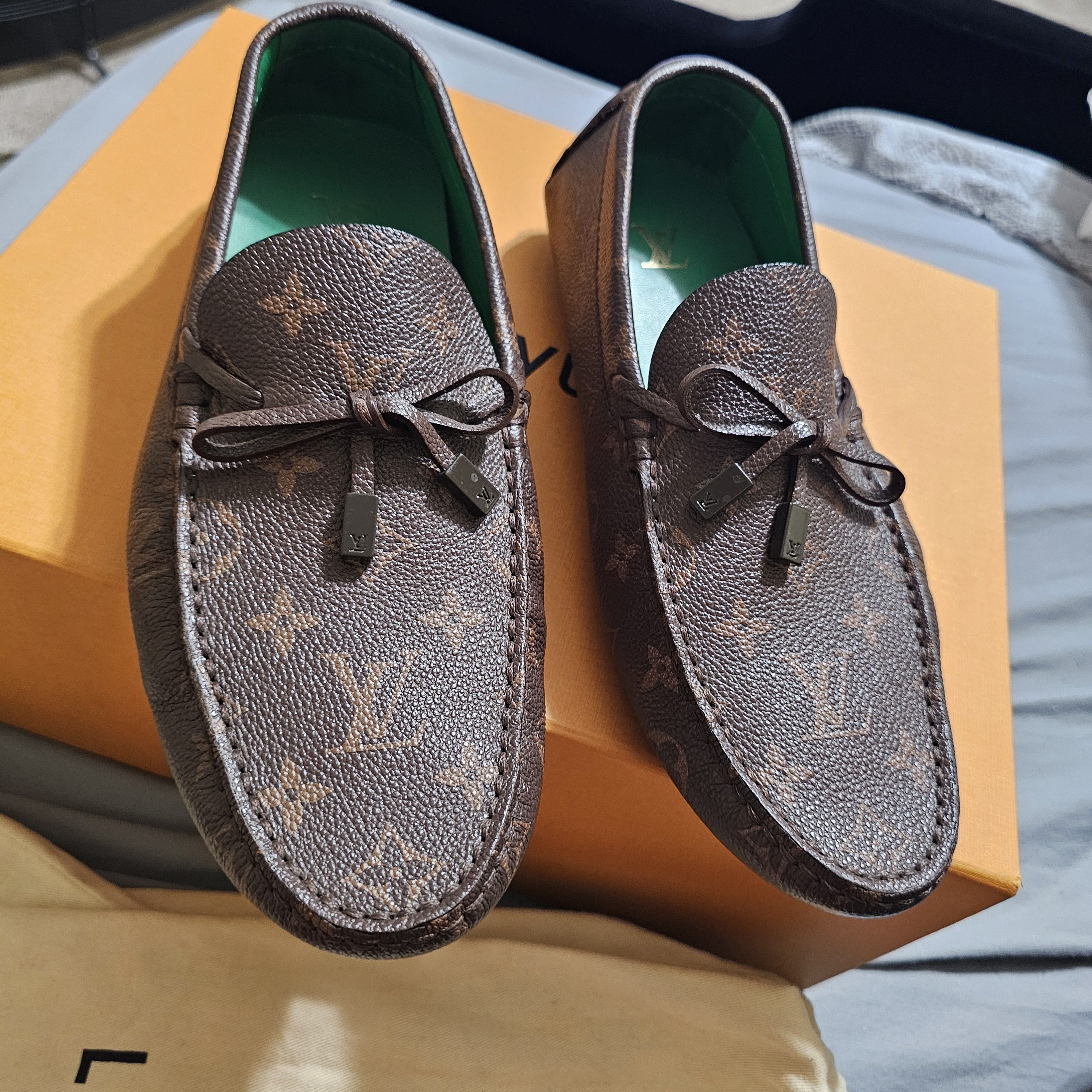 Louis Vuitton Louis Vuitton Moccasin Monogram Brown Loafer LV Size 7/US 8 |  Grailed