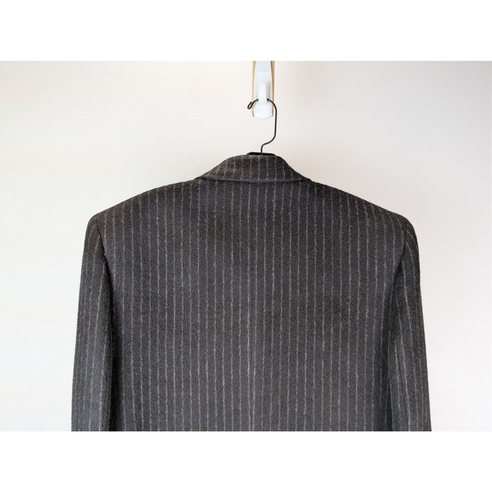 Saint Laurent Paris o1rshd1 Manteau Rayure Relief Stripe Coat Anthracite Chalk Size US M / EU 48-50 / 2 - 11 Thumbnail