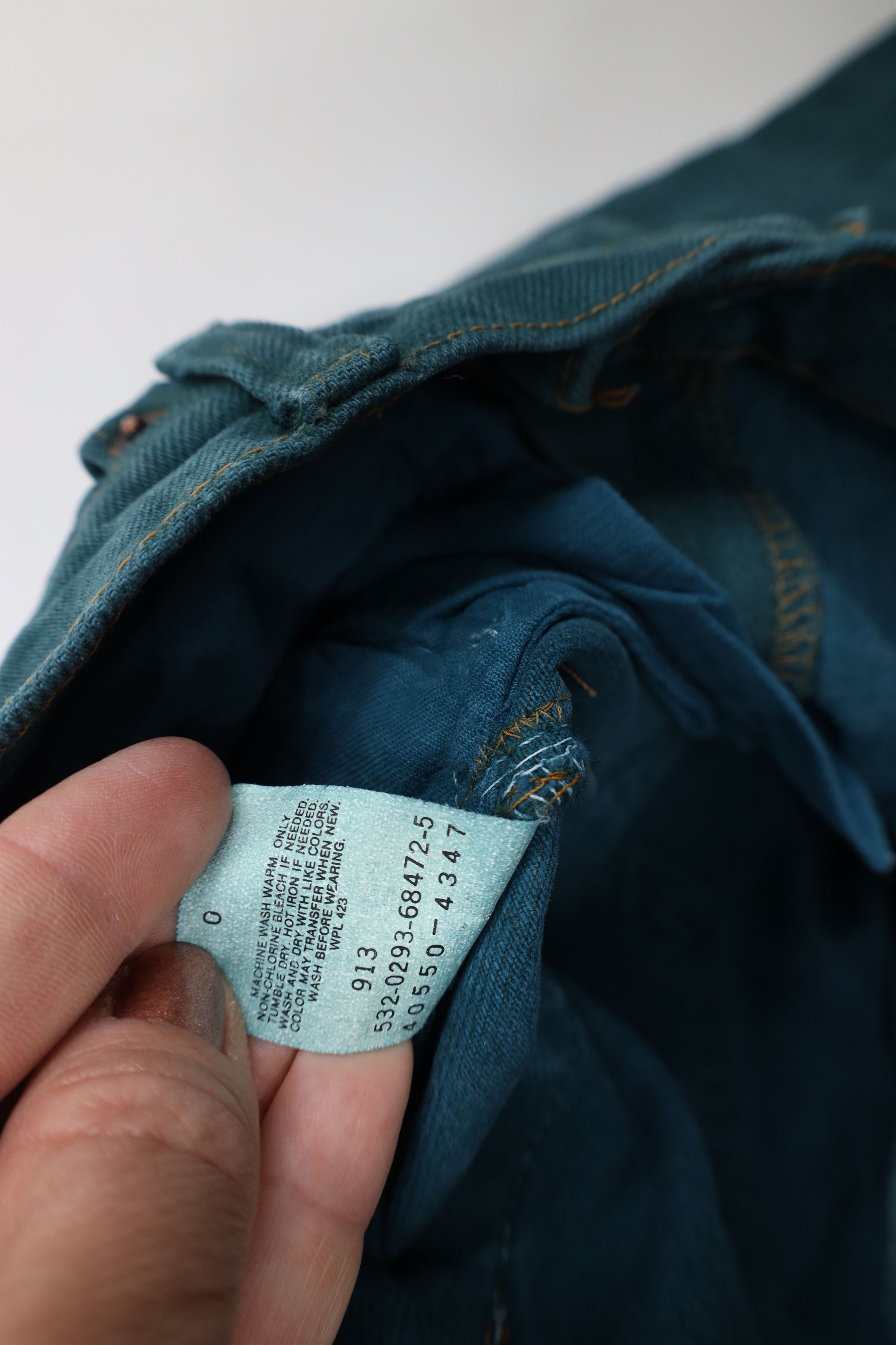 Levi's Vintage 90s Levis 550 Fit Denim Jeans Green Cotton USA Size US 36 / EU 52 - 8 Thumbnail