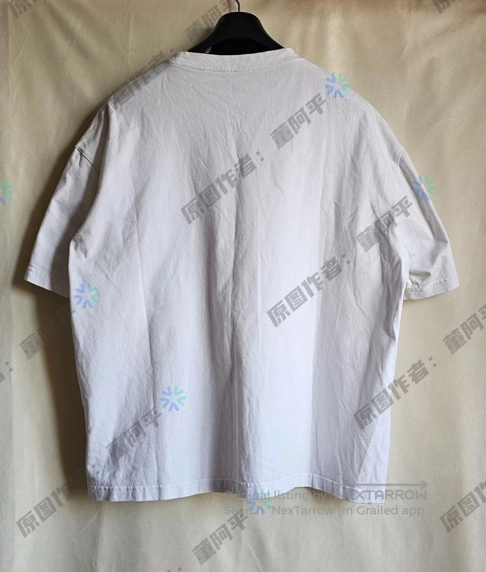 Balenciaga balenciaga white logo short sleeve t-shirt. Size US XXL / EU 58 / 5 - 4 Thumbnail
