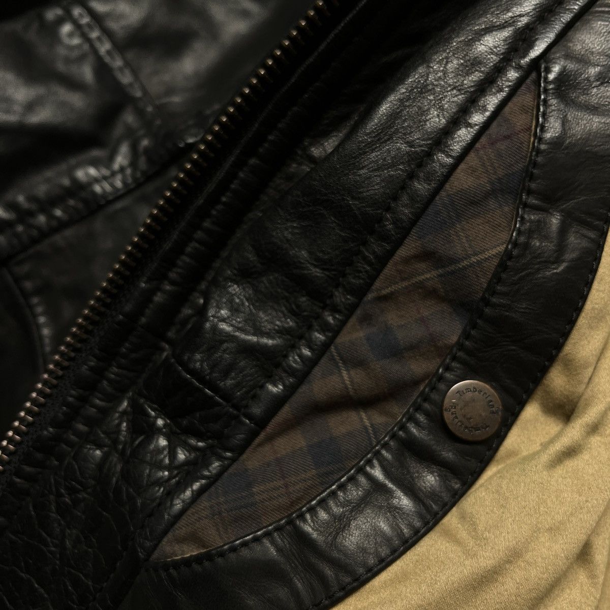 Timberland Timberland Earthkeepers Collared Zip-up Cow Leather Jacket Size US L / EU 52-54 / 3 - 8 Thumbnail