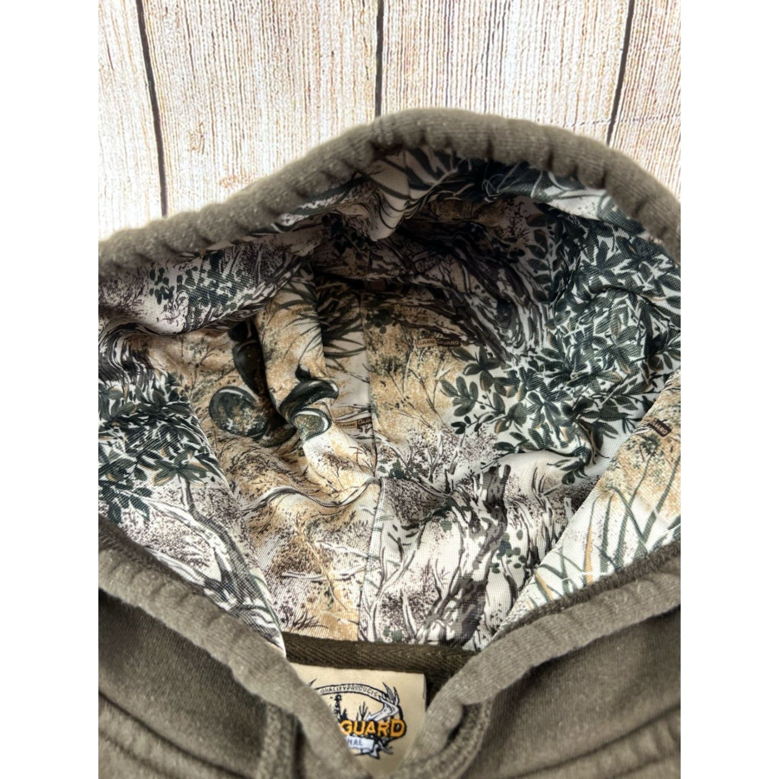 Vintage Game Guard Hoodie Pullover Sweatshirt L Brown Outdoor Classic Hooded Pockets Fleece Men size Large Texas Luckenbach 90s Size US L / EU 52-54 / 3 - 4 Thumbnail