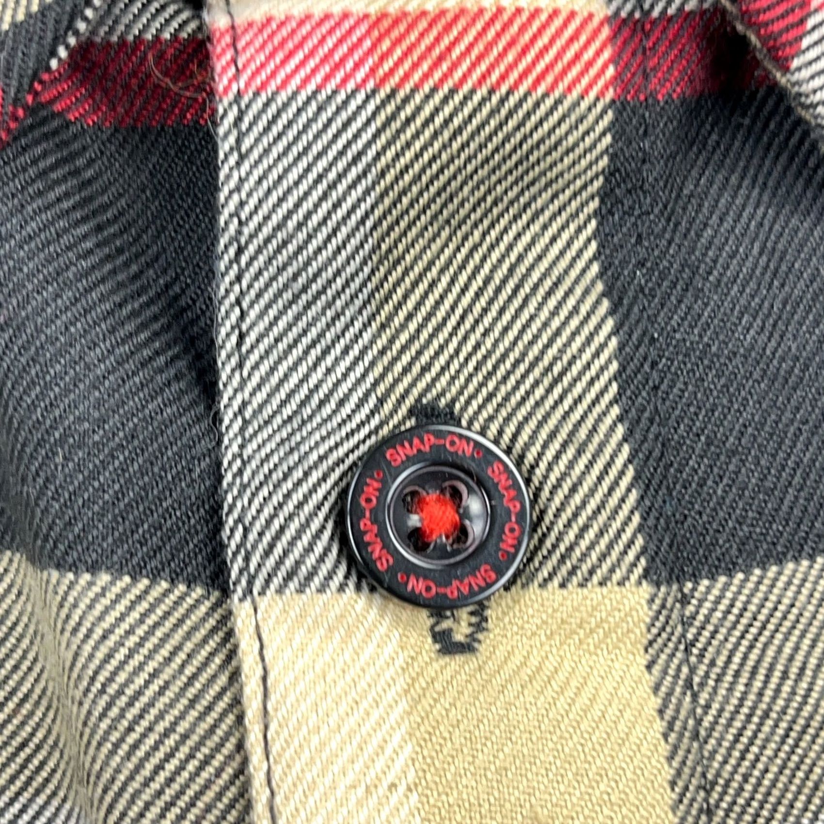 Vintage Dixxon Flannel Button-Up Shirt Men M Tan Black Plaid 90s Vintage Theme Limited Edition Wo Ghost Busters Pocket Size US M / EU 48-50 / 2 - 7 Thumbnail
