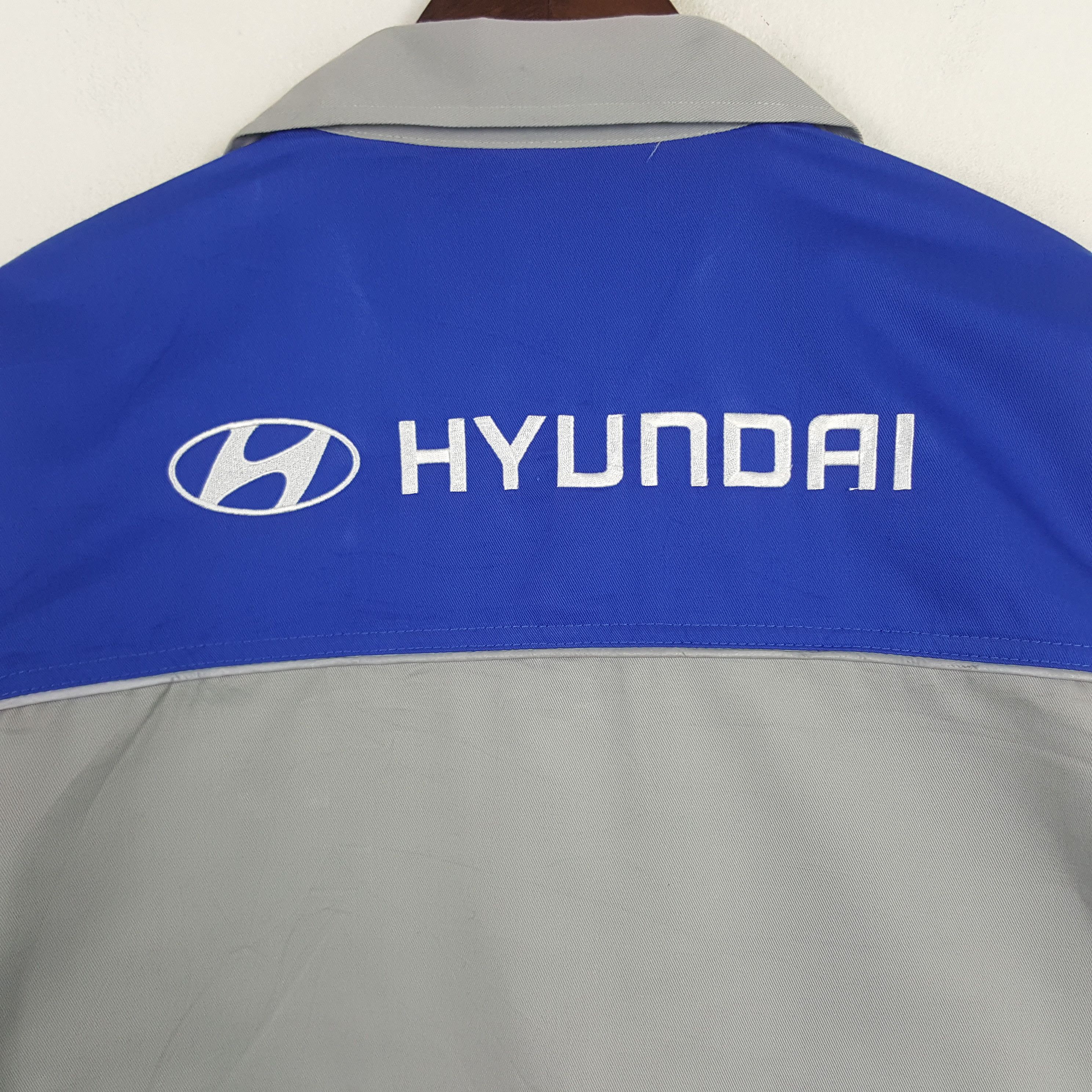Japanese Brand × Vintage Vintage Hyundai Embroidery Worker Uniform Jacket Size US L / EU 52-54 / 3 - 2 Thumbnail