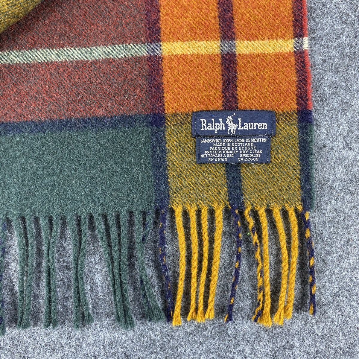 Ralph Lauren × Vintage Ralph Lauren Scarf # Muffler # Neckwear # D645 Size ONE SIZE - 3 Thumbnail