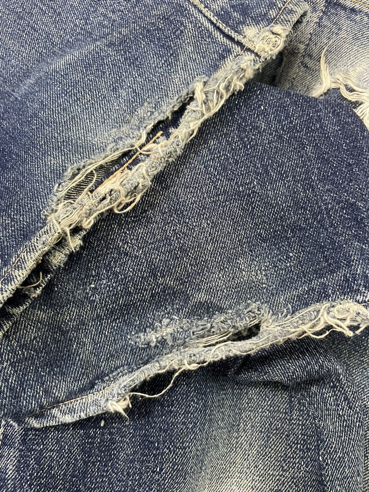 Denime Vintage Denime Orizzonti Selvedge Faded Distresed Denim Size US 30 / EU 46 - 14 Thumbnail