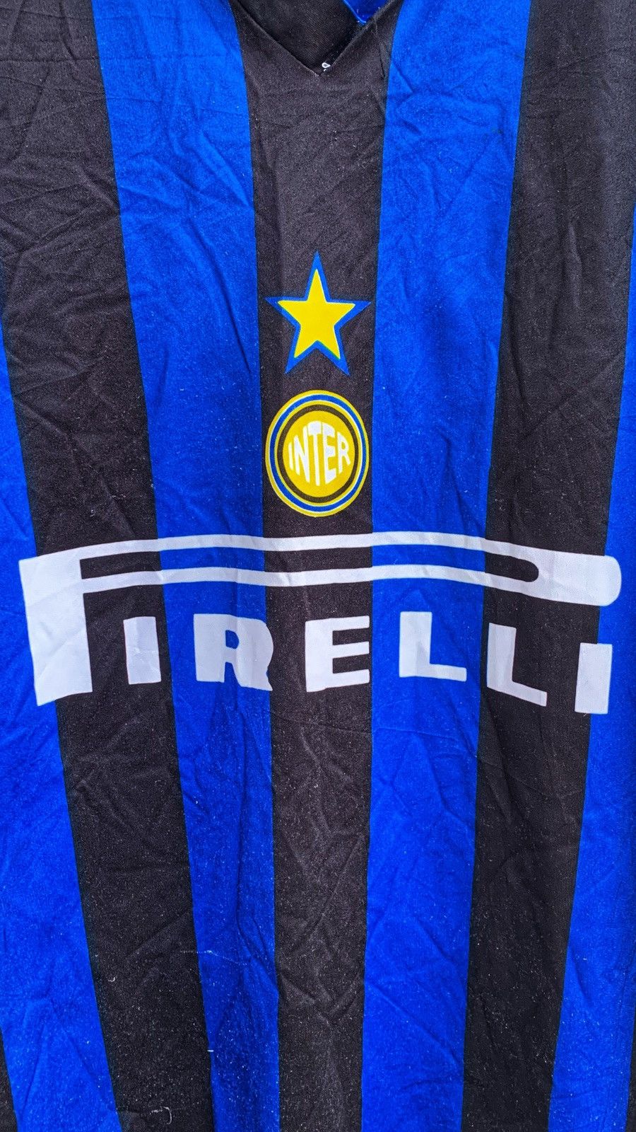 Sports Specialties × Vintage Vintage InterMilan Jersey With Backhit DJORKAEFF '6' Size US XL / EU 56 / 4 - 3 Thumbnail