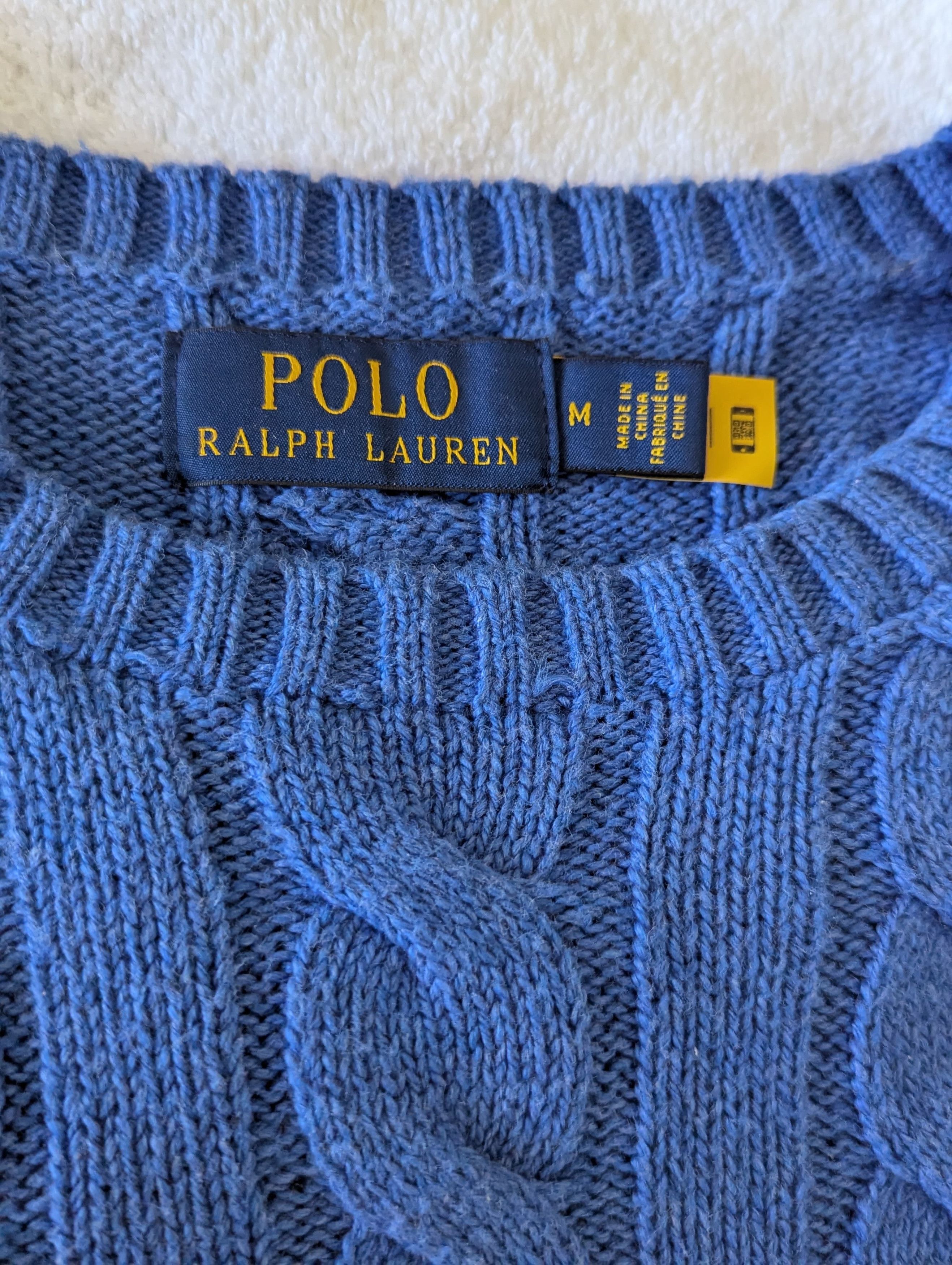 Polo Ralph Lauren Cotton Cable Knit Sweater Size US M / EU 48-50 / 2 - 2 Thumbnail