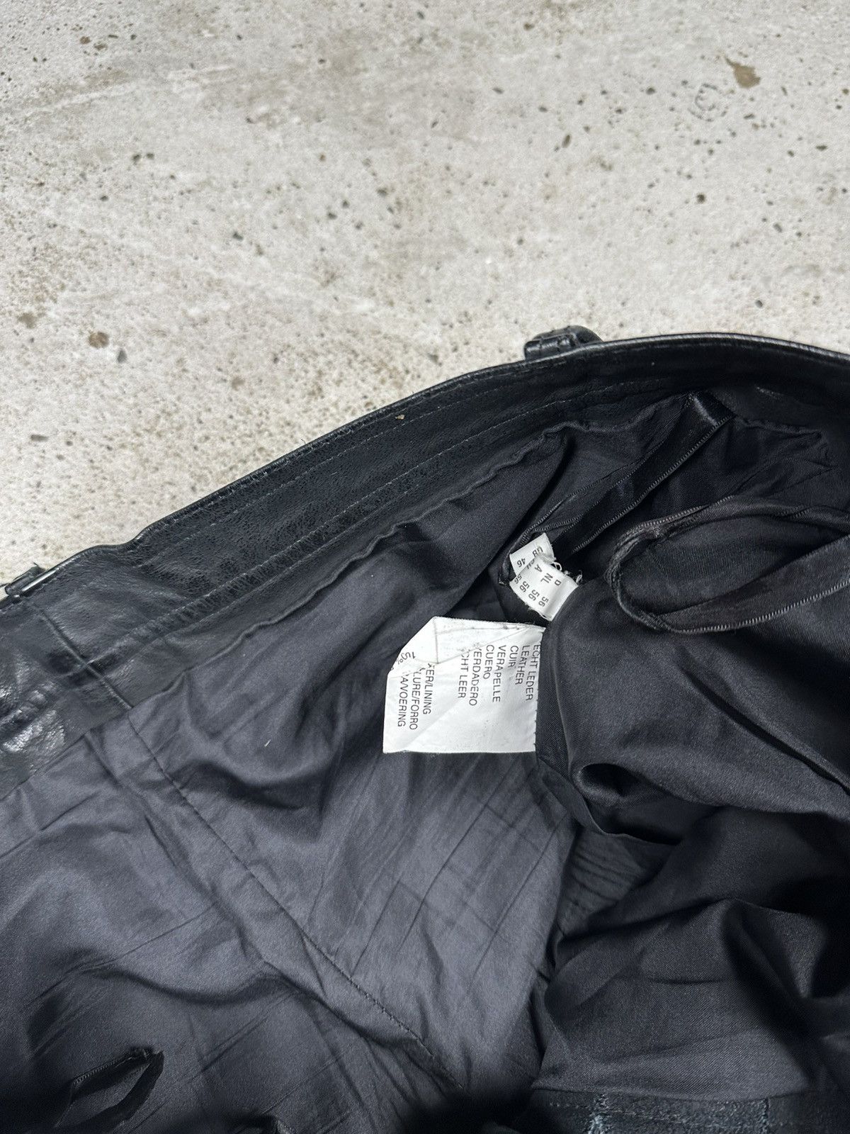 Other Vintage 90s Black Genuine Leather Cargo Baggy Pants Size US 38 / EU 54 - 9 Thumbnail
