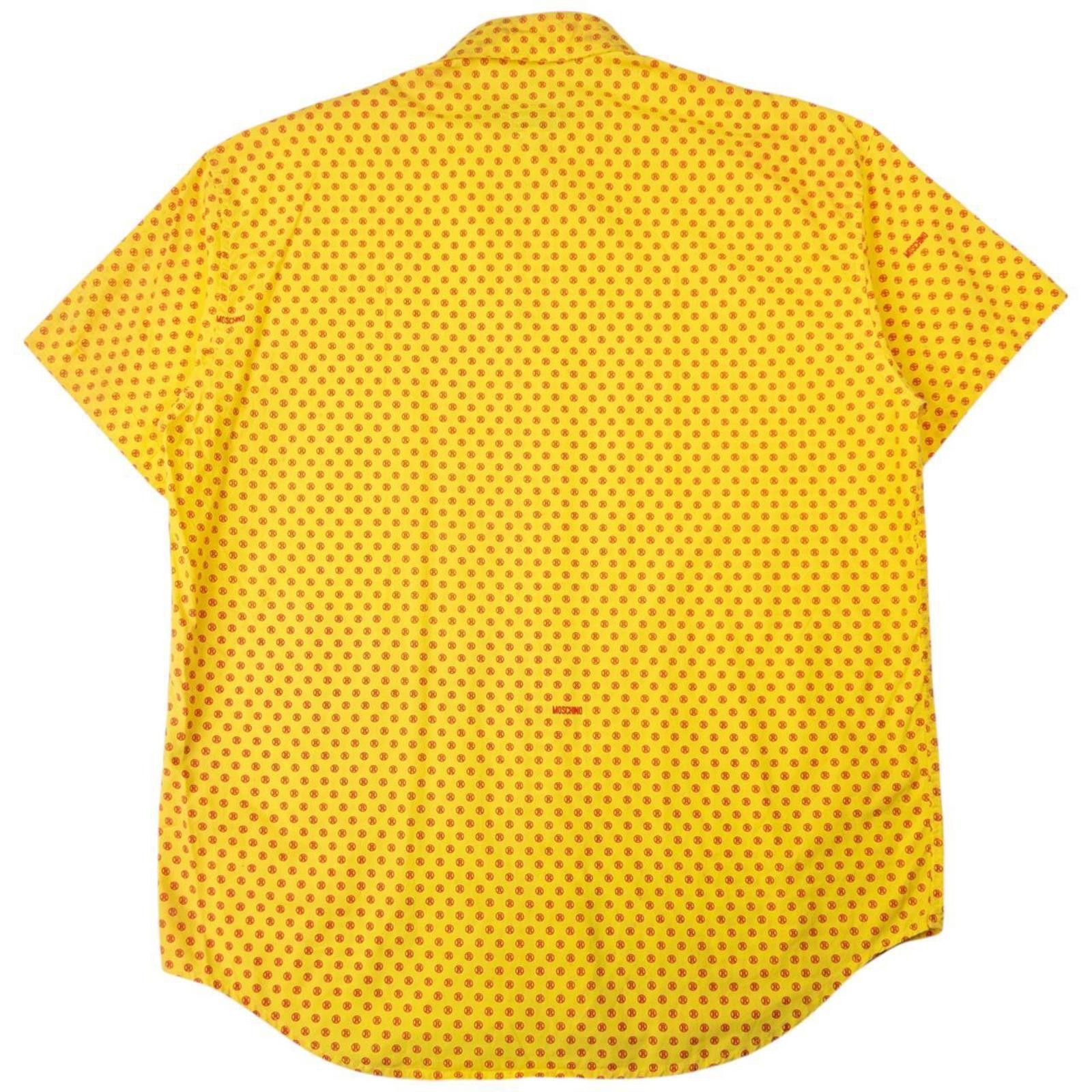 Moschino Vintage Moschino Jeans Registered Short Sleeve Shirt Size M Size US M / EU 48-50 / 2 - 2 Thumbnail