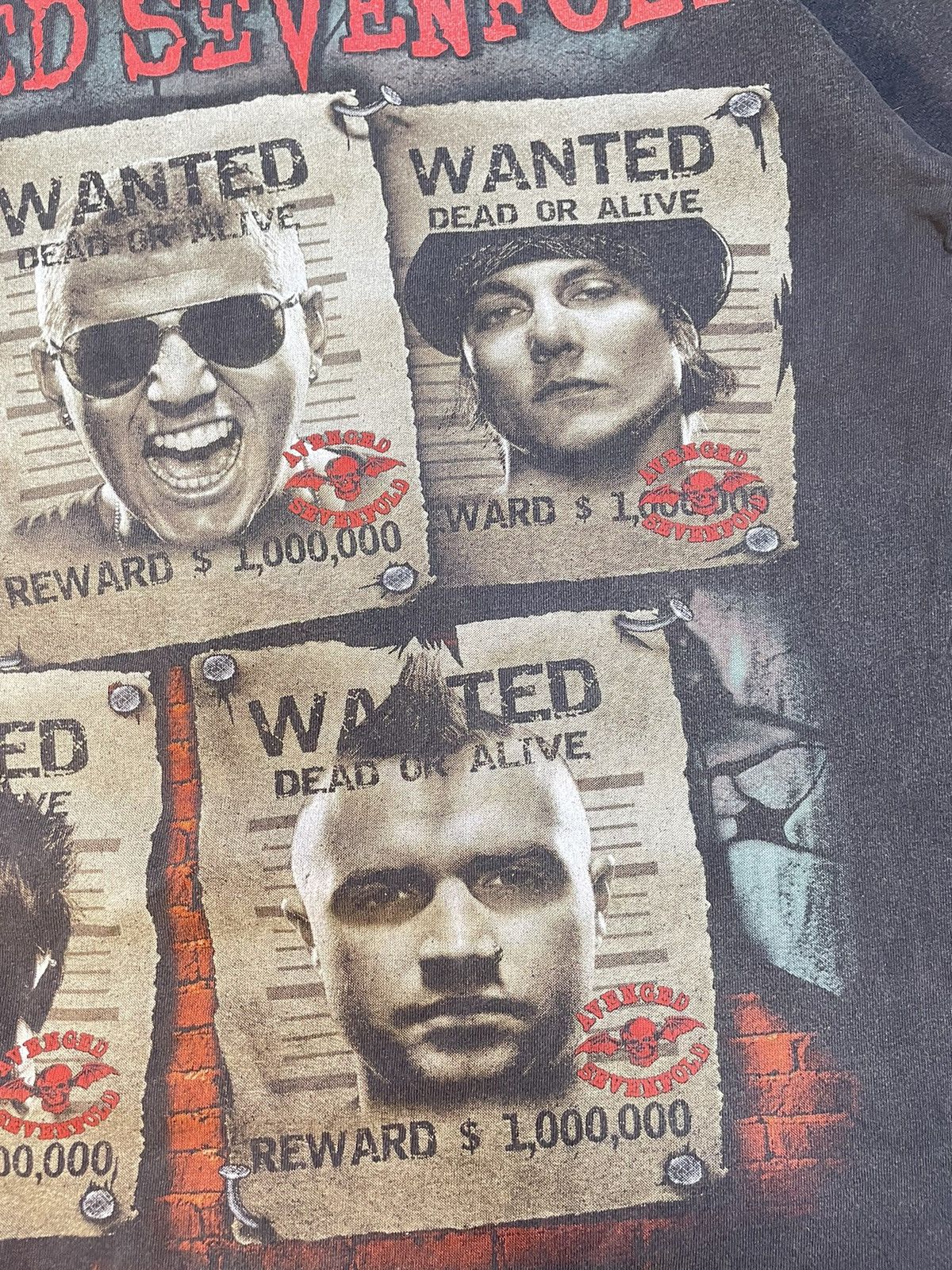 Band Tees Vtg Avenged Sevenfold A7X Fade Tour Band Tee M Size US M / EU 48-50 / 2 - 4 Thumbnail