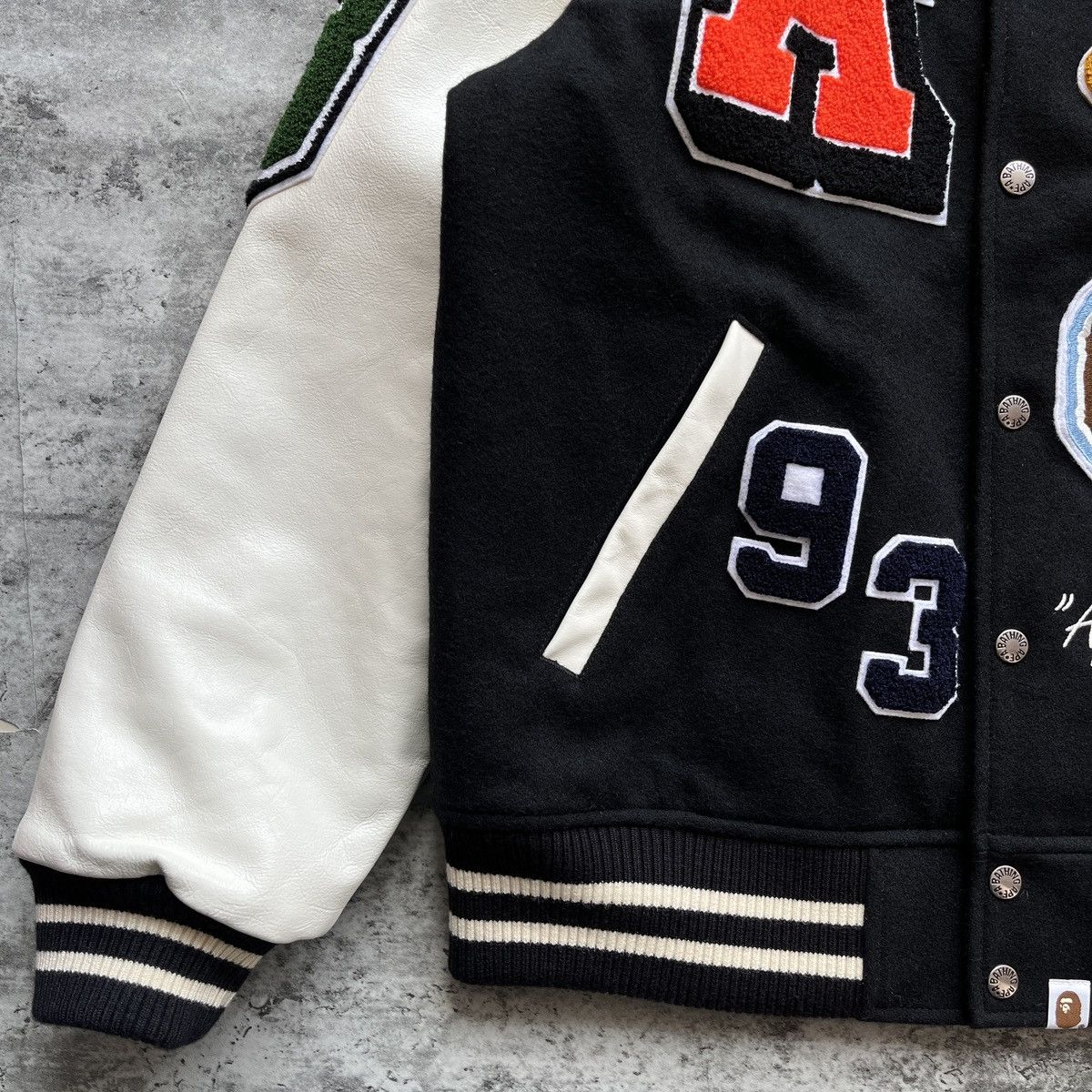 Bape Bape Crazy Patch Varsity Jacket F/W 2021 Size US M / EU 48-50 / 2 - 19 Thumbnail