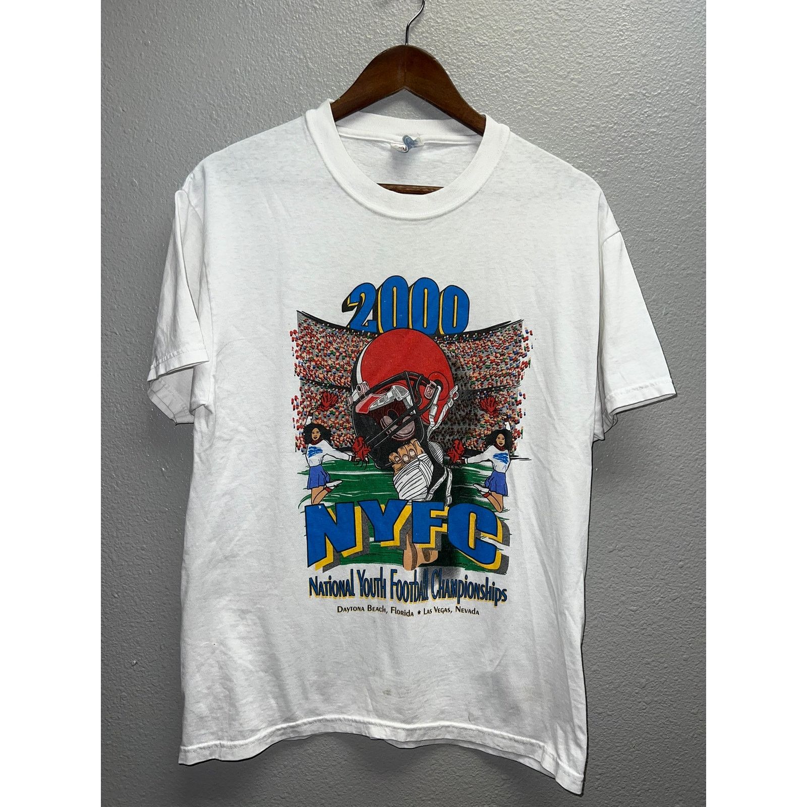 Hanes Vintage National Youth Football Champs Shirt 2000 Tee Medium Size US M / EU 48-50 / 2 - 1 Thumbnail