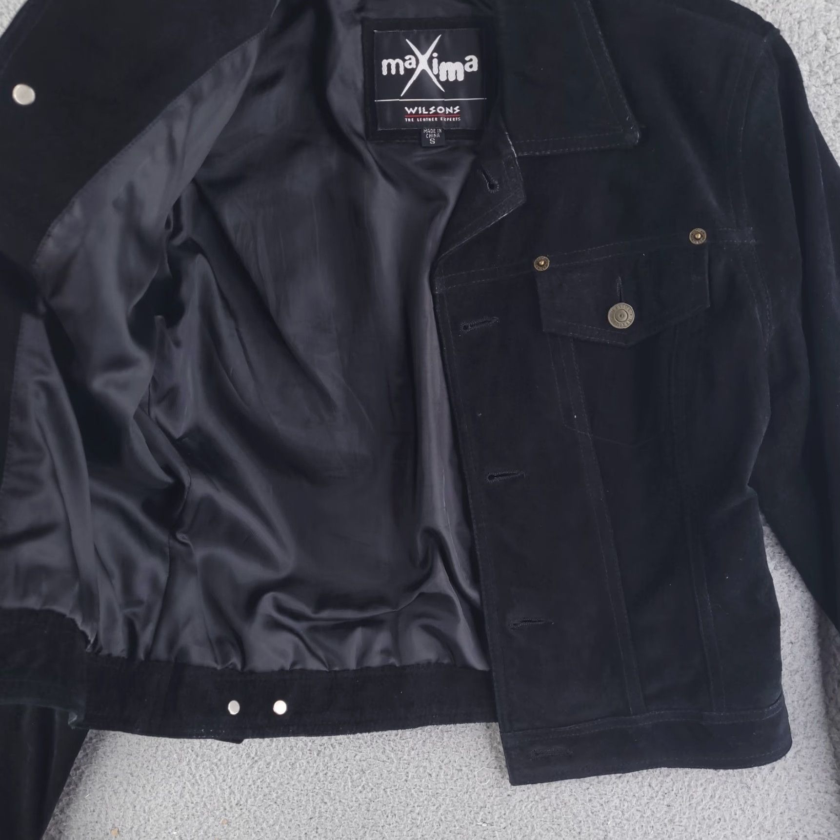 Wilson Wilson Jacket Womens Medium Black Leather Maxima Real Genuine Crop Semi Crop Size M / US 6-8 / IT 42-44 - 4 Thumbnail