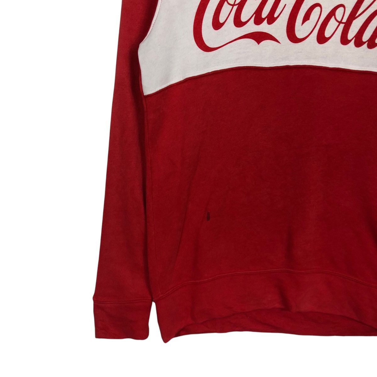 Japanese Brand × Vintage 📌Vintage Sweatshirt Coca Cola Big Logo Spell Out Size US M / EU 48-50 / 2 - 4 Thumbnail