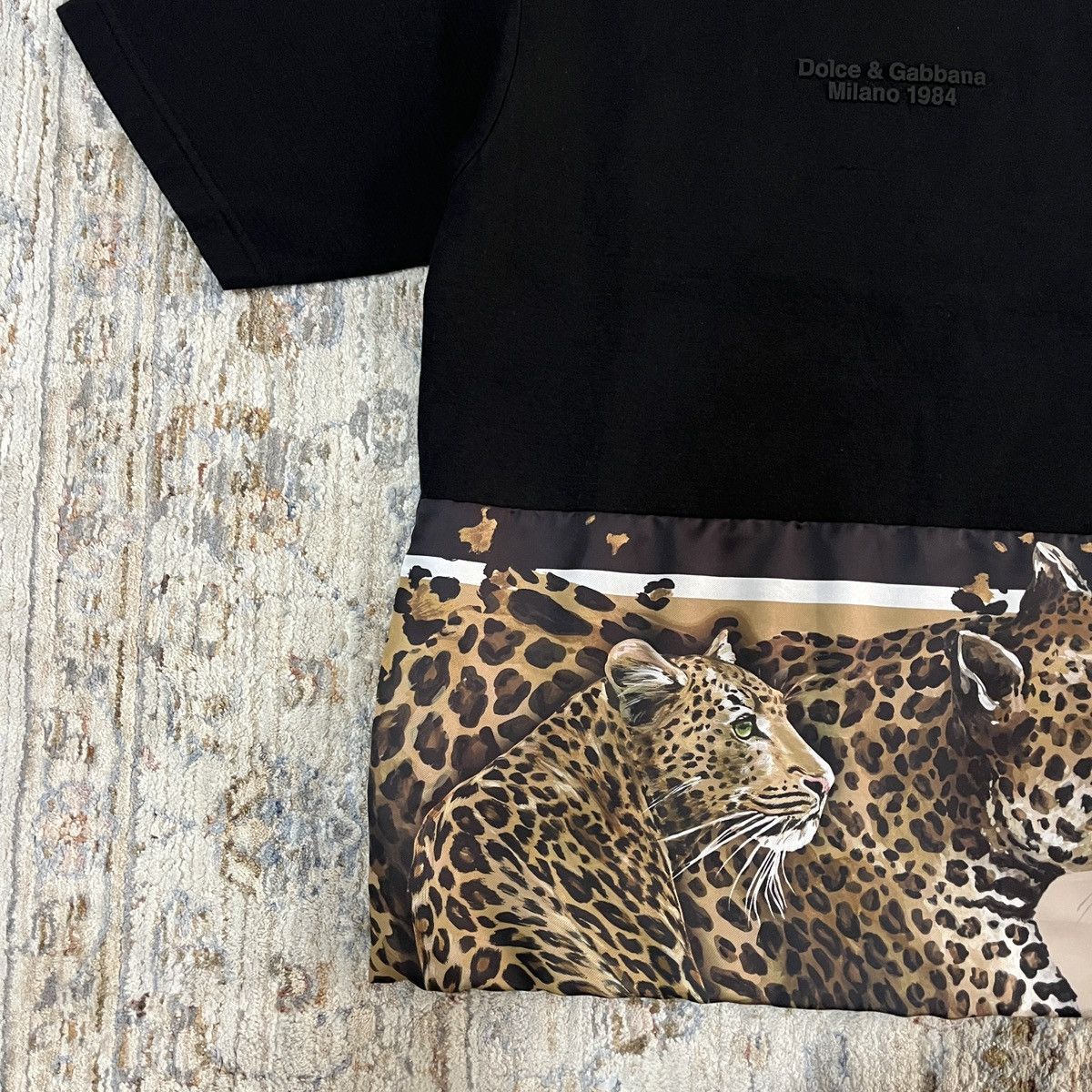 Dolce & Gabbana Elegant Leopard Print Crew Neck Tee Size US M / EU 48-50 / 2 - 6 Thumbnail