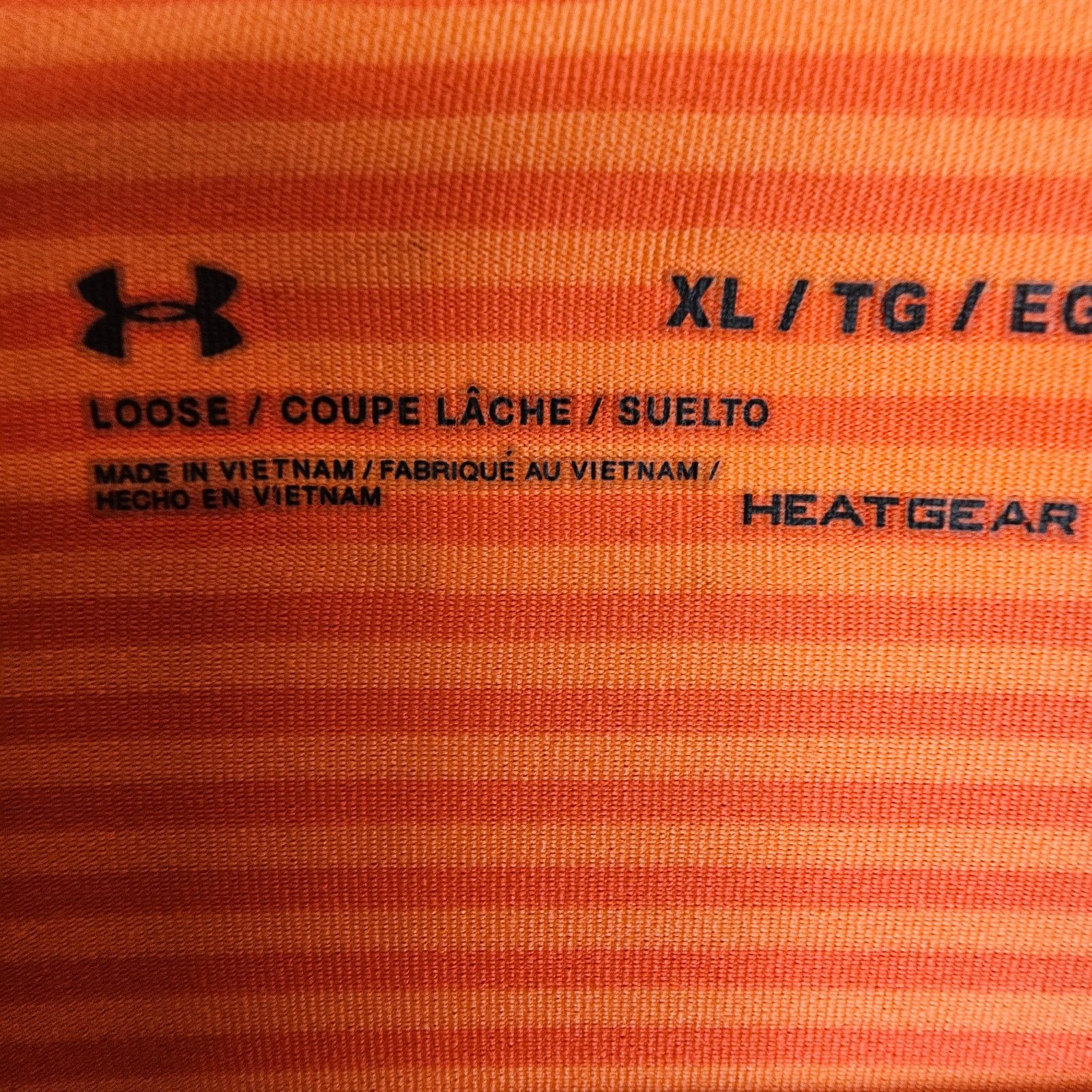 Under Armour Under Armour Striped Golf Polo Shirt XL Heatgear Athletic Size US XL / EU 56 / 4 - 6 Thumbnail