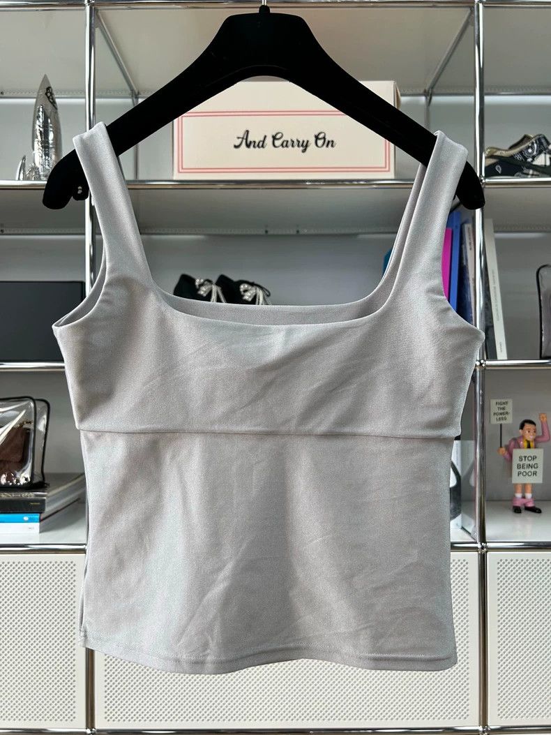 Chanel Chanel 21A Castle Series Silver Gray Embroidered Logo Vest Size XS / US 0-2 / IT 36-38 - 2 Thumbnail