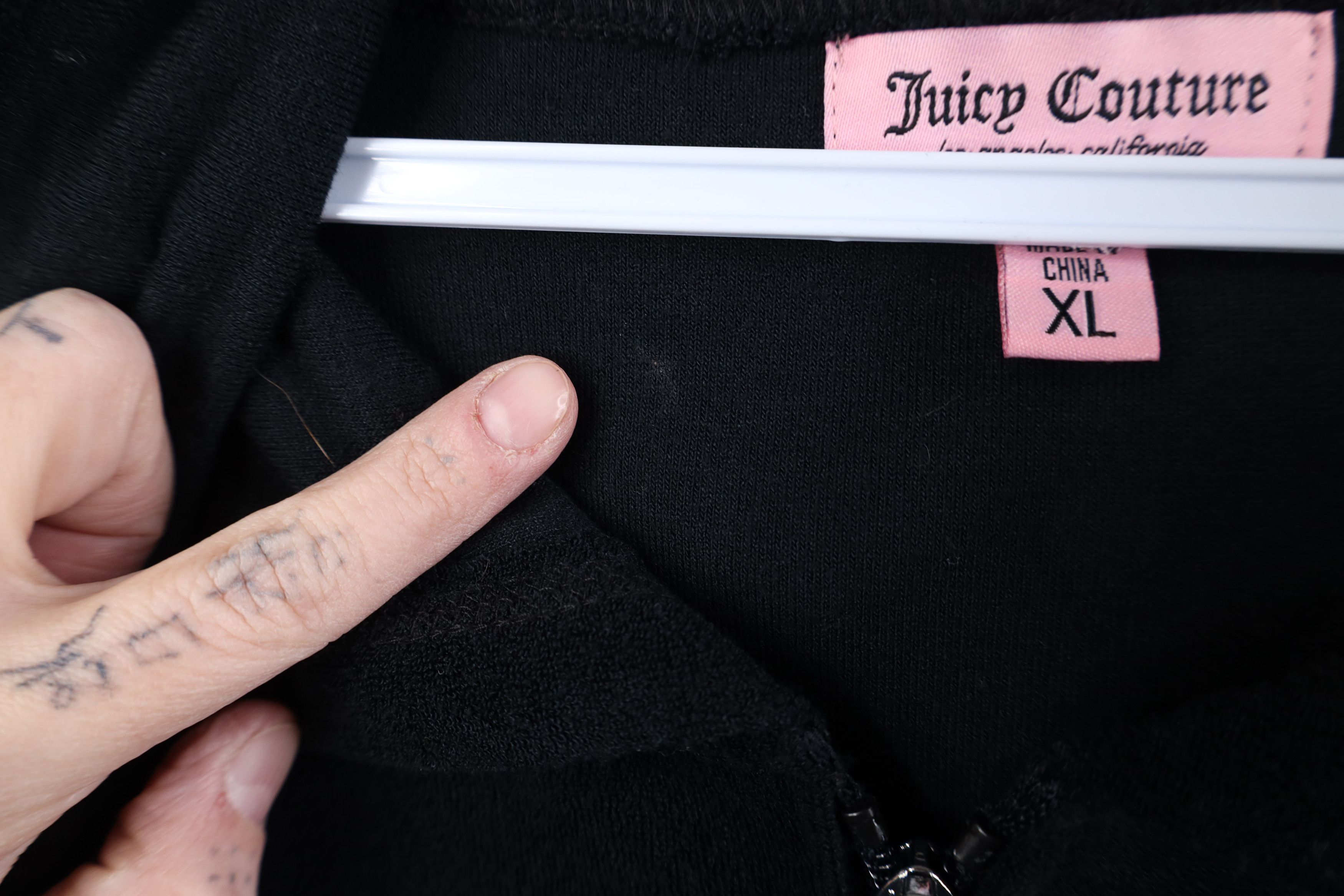 Juicy Couture Vintage 90s Y2K Juicy Couture Terry Cloth Sequin Hoodie Size XL / US 12-14 / IT 48-50 - 6 Thumbnail