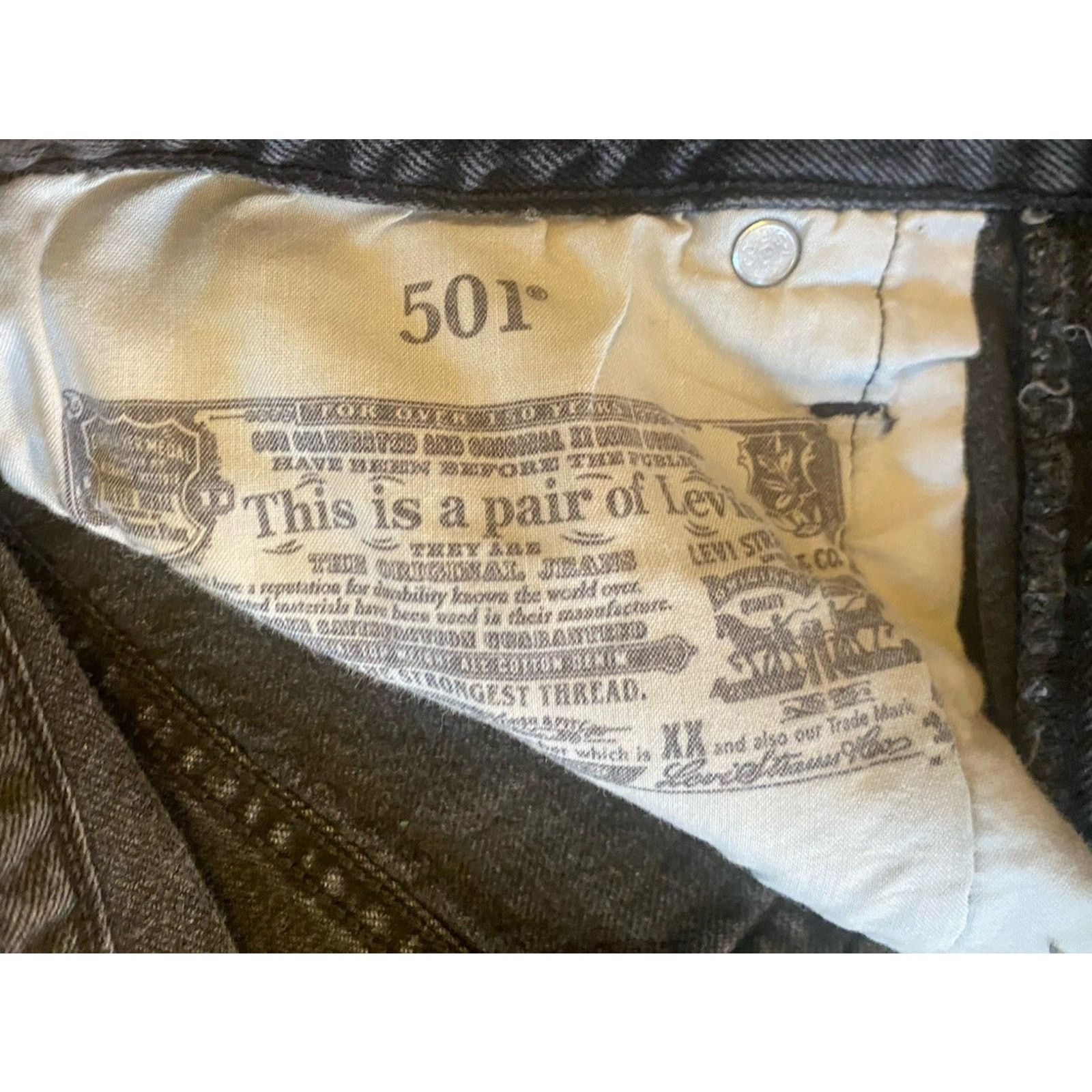 Levi's Levi’s Size W30 501 Jean Shorts Button Fly Black Size 30" / US 8 / IT 44 - 5 Thumbnail