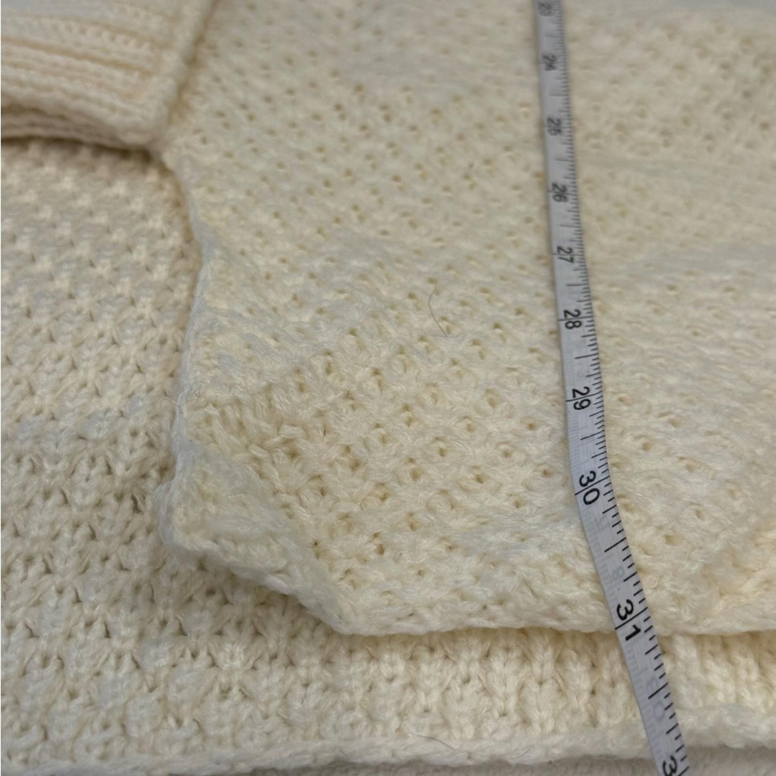Other Apostrophe cream knit sleeveless cardigan sweater coat SZ LG Size L / US 10 / IT 46 - 6 Thumbnail