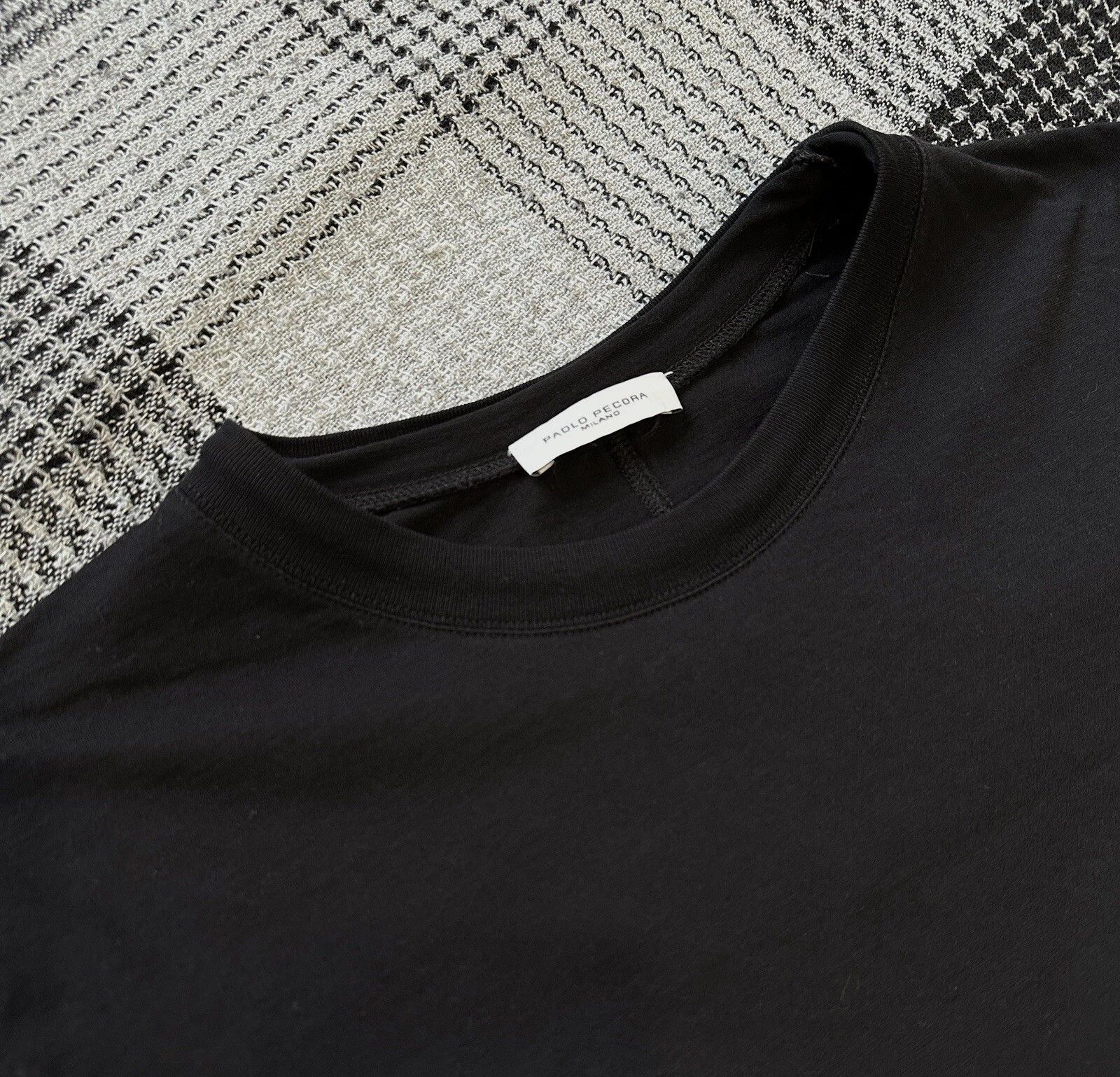 Paolo Pecora Paolo Pecora Men’s Cotton Black Gilmar Tee T-shirt Size US S / EU 44-46 / 1 - 5 Thumbnail