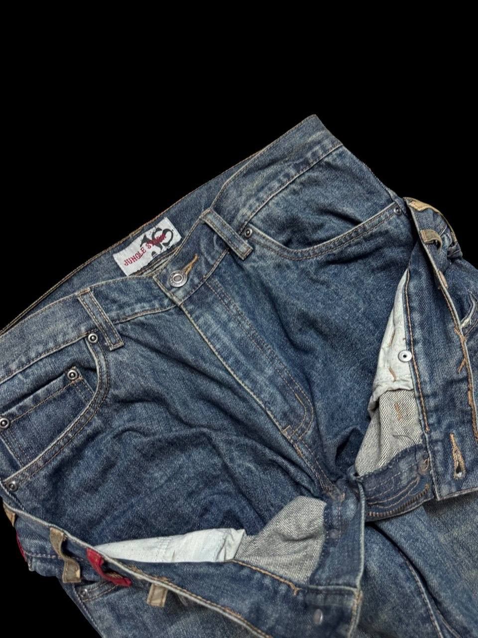 PPFM DOUBLE WAIST 90s Jungle Storm 🇯🇵 Mudwash Distressed Insane Size US 31 - 7 Thumbnail