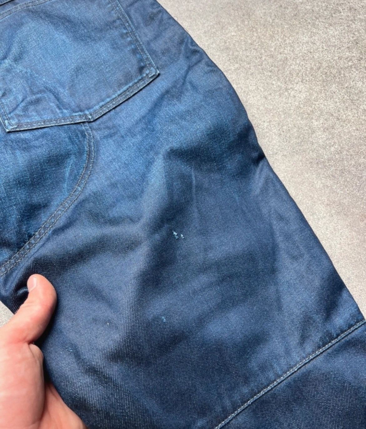 G Star Raw denim biker jeans