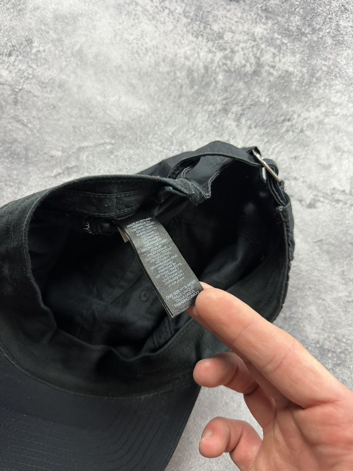Jordan Brand Vintage Air Jordan Nike Cap Small Centre Logo Black Y2K Hat Size ONE SIZE - 15 Thumbnail