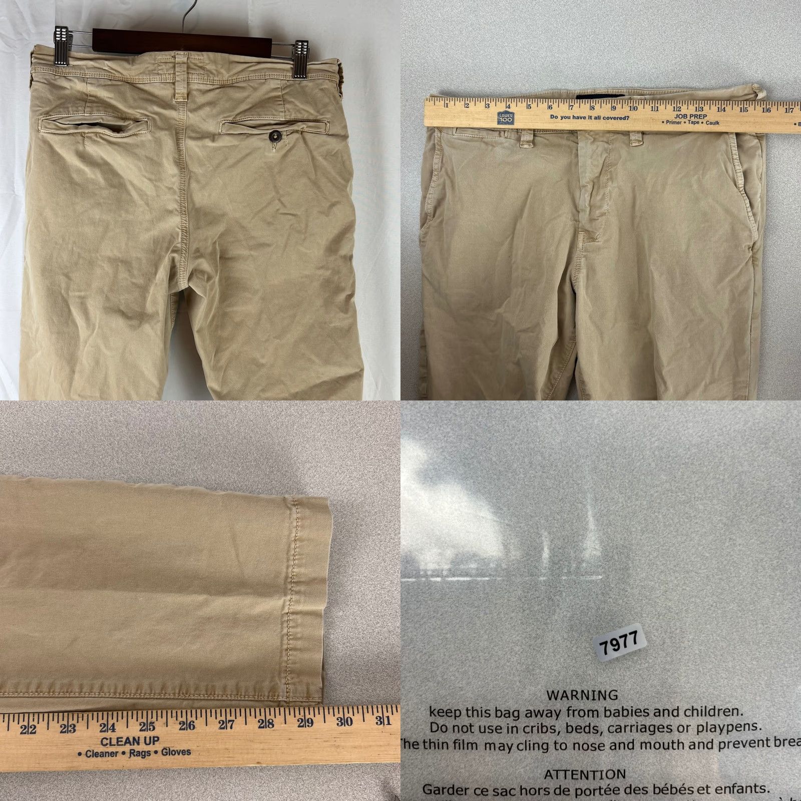 Vintage American Eagle Chino Pants Men 30x32 Khaki Slim Straight Next Level Flex Size US 30 / EU 46 - 8 Thumbnail