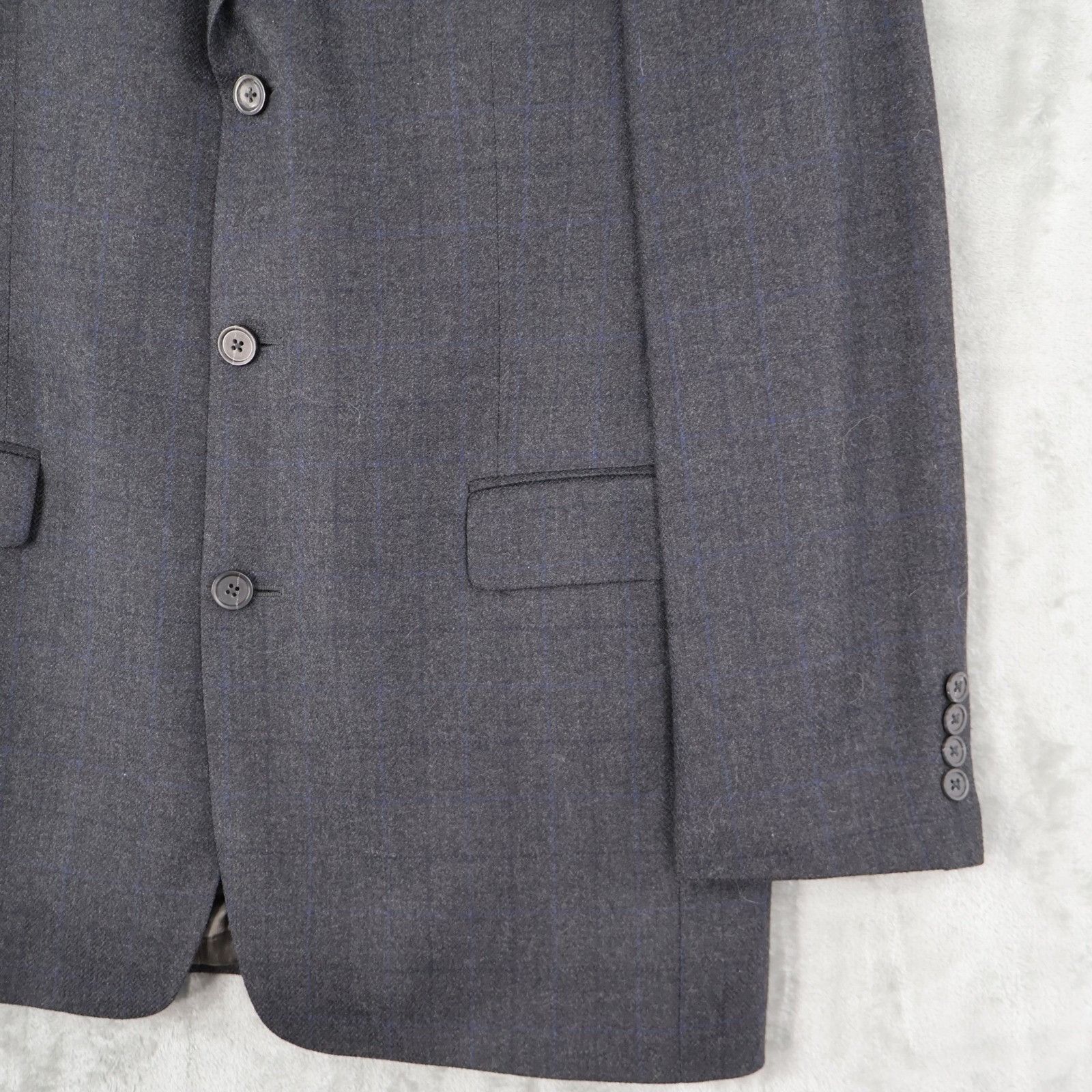 Stafford Stafford Executive Wool Cashmere Blazer Men 40L Gray Classic Size 40L - 3 Thumbnail