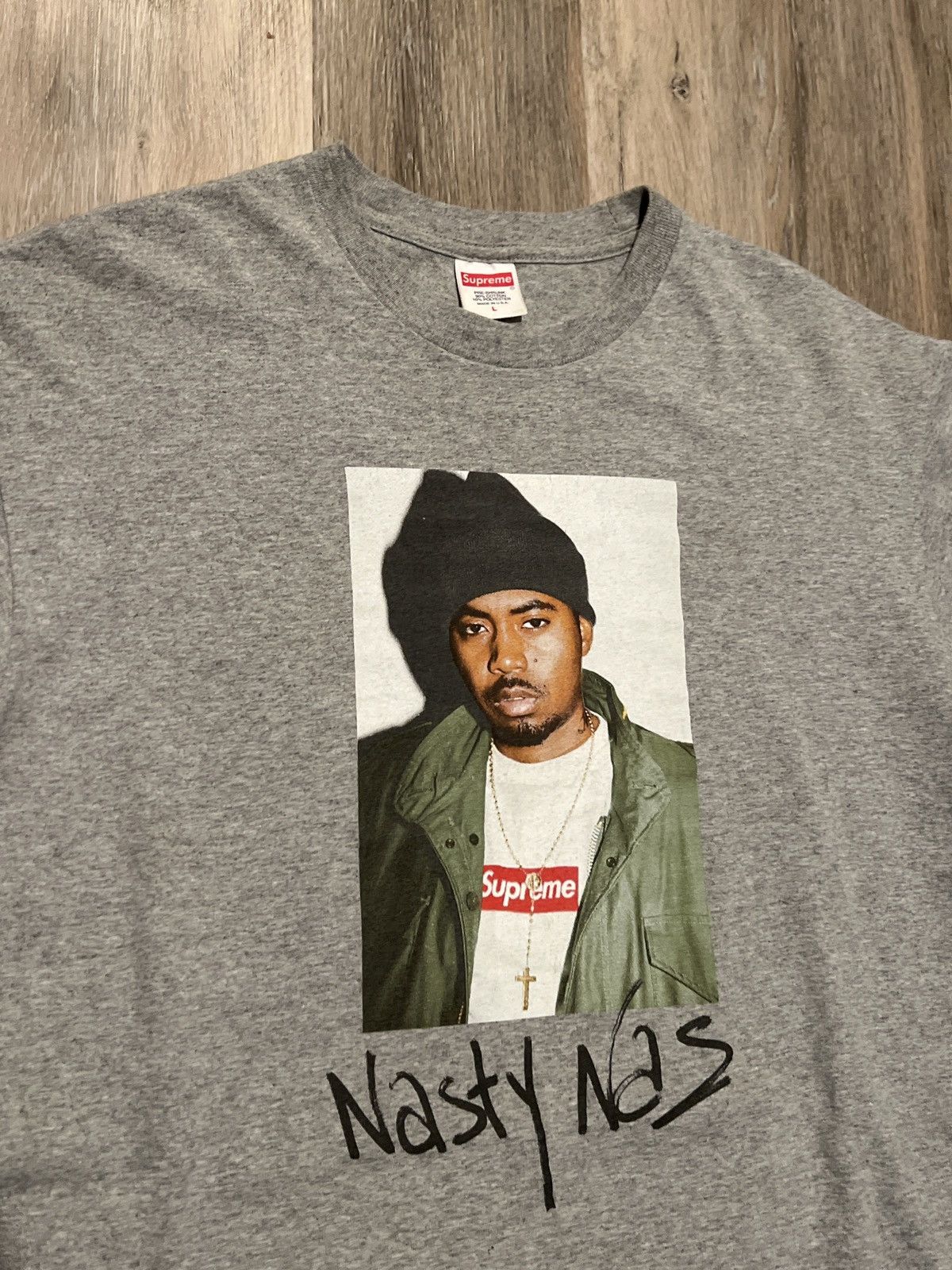 Supreme Supreme Nasty Nas Photo Tee Nas T shirt Size US L / EU 52-54 / 3 - 23 Thumbnail