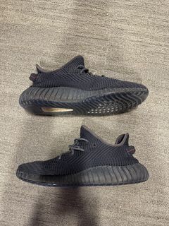 Yeezy 350 black hot sale non reflective