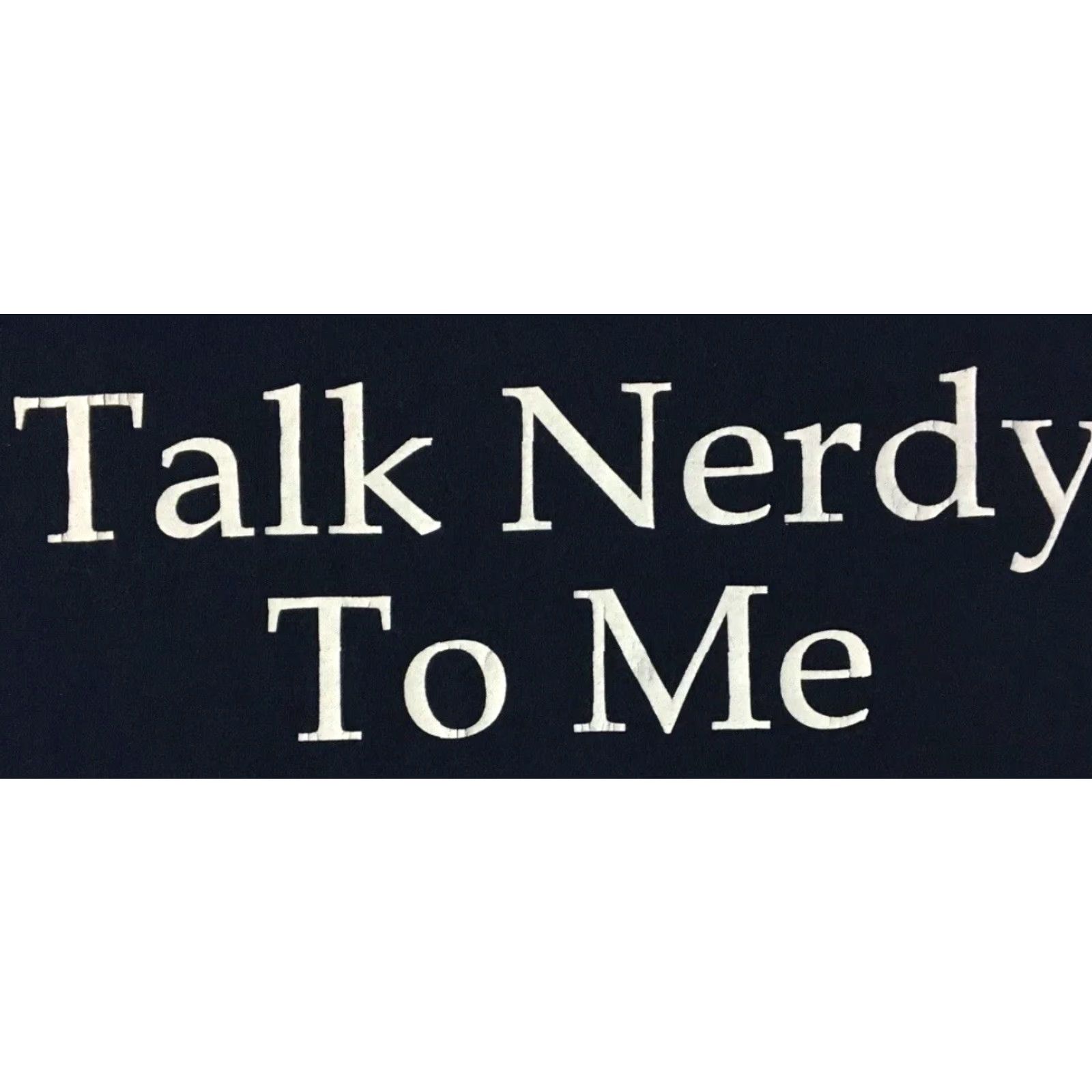 Vintage VINTAGE Talk Nerdy To Me Faded Shirt M Blue College Grunge 80s 90s Joke Mens Shirt Size US M / EU 48-50 / 2 - 3 Thumbnail