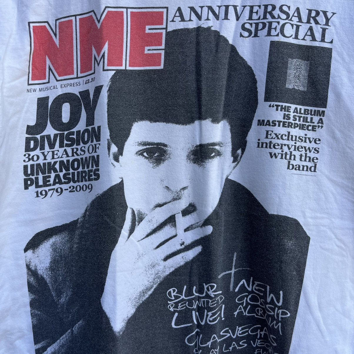 Band Tees NME Magazine ian curtis photo tee joy division post punk Size US M / EU 48-50 / 2 - 3 Thumbnail