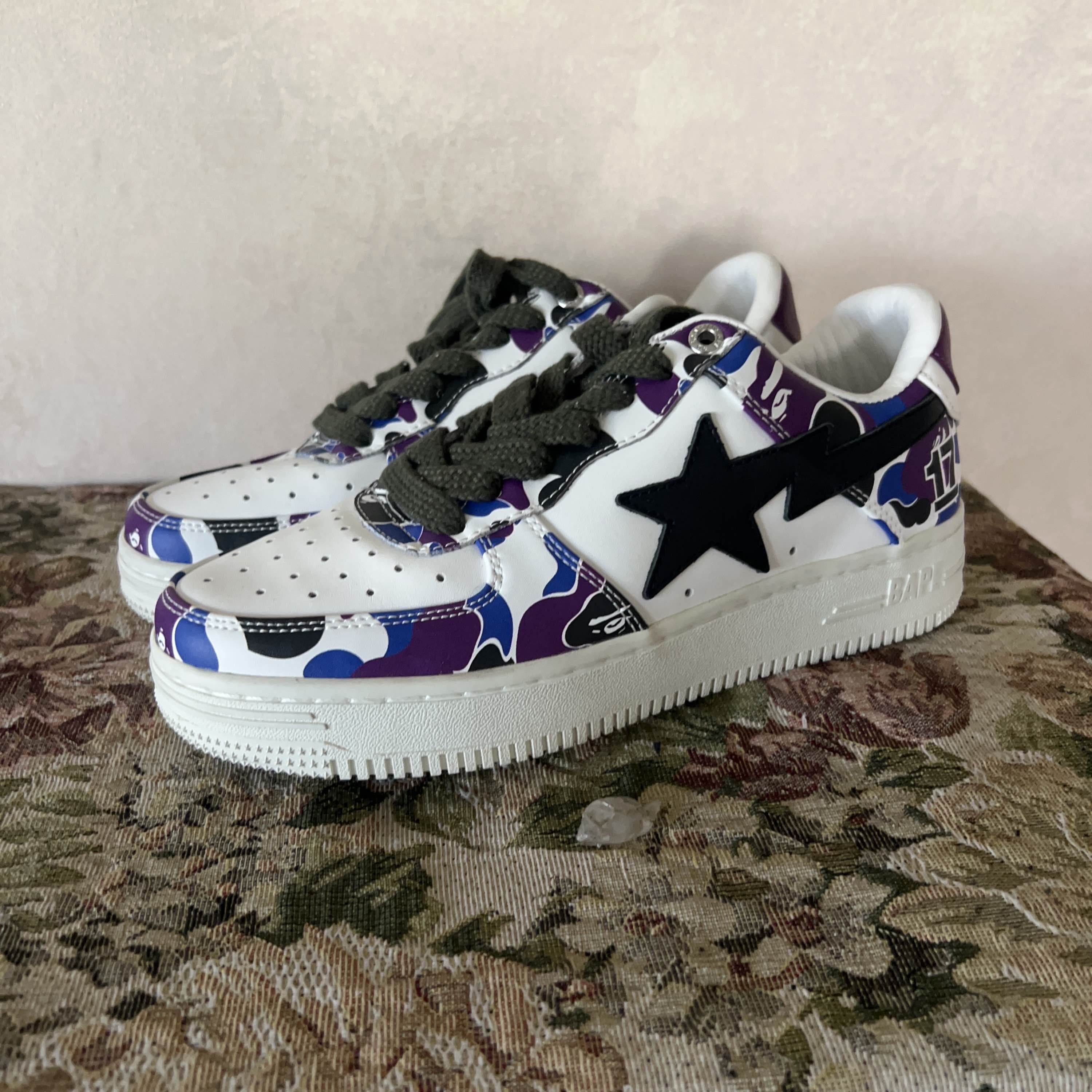 Bape A Bathing Ape Camo Low-Top Sneakers US 6 Size US 6 / IT 36 - 1 Thumbnail