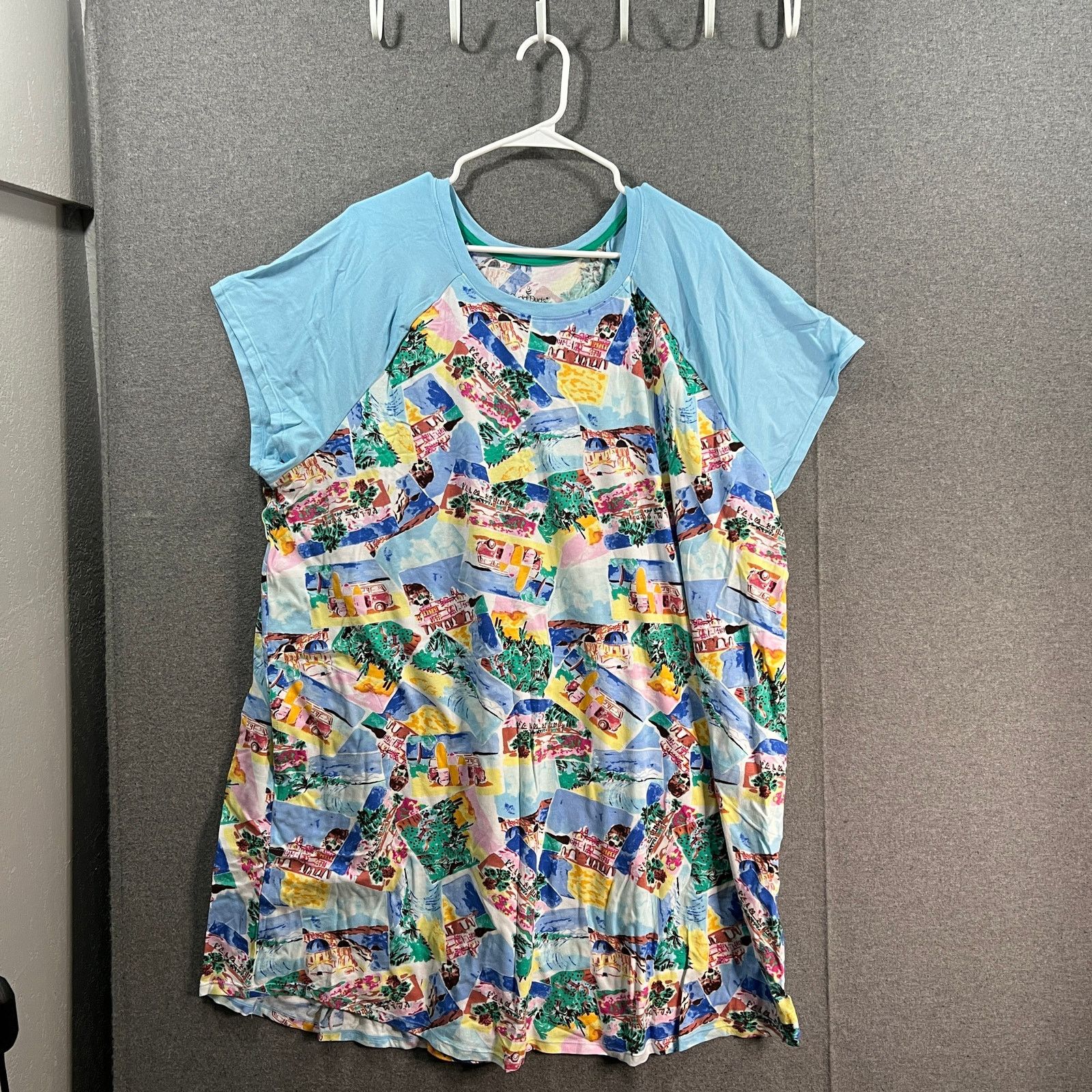 Other Cuddl Duds Womens Top Cotton Core Raglan LightBlue Size 3X Size 3XL / US 20-22 - 1 Thumbnail