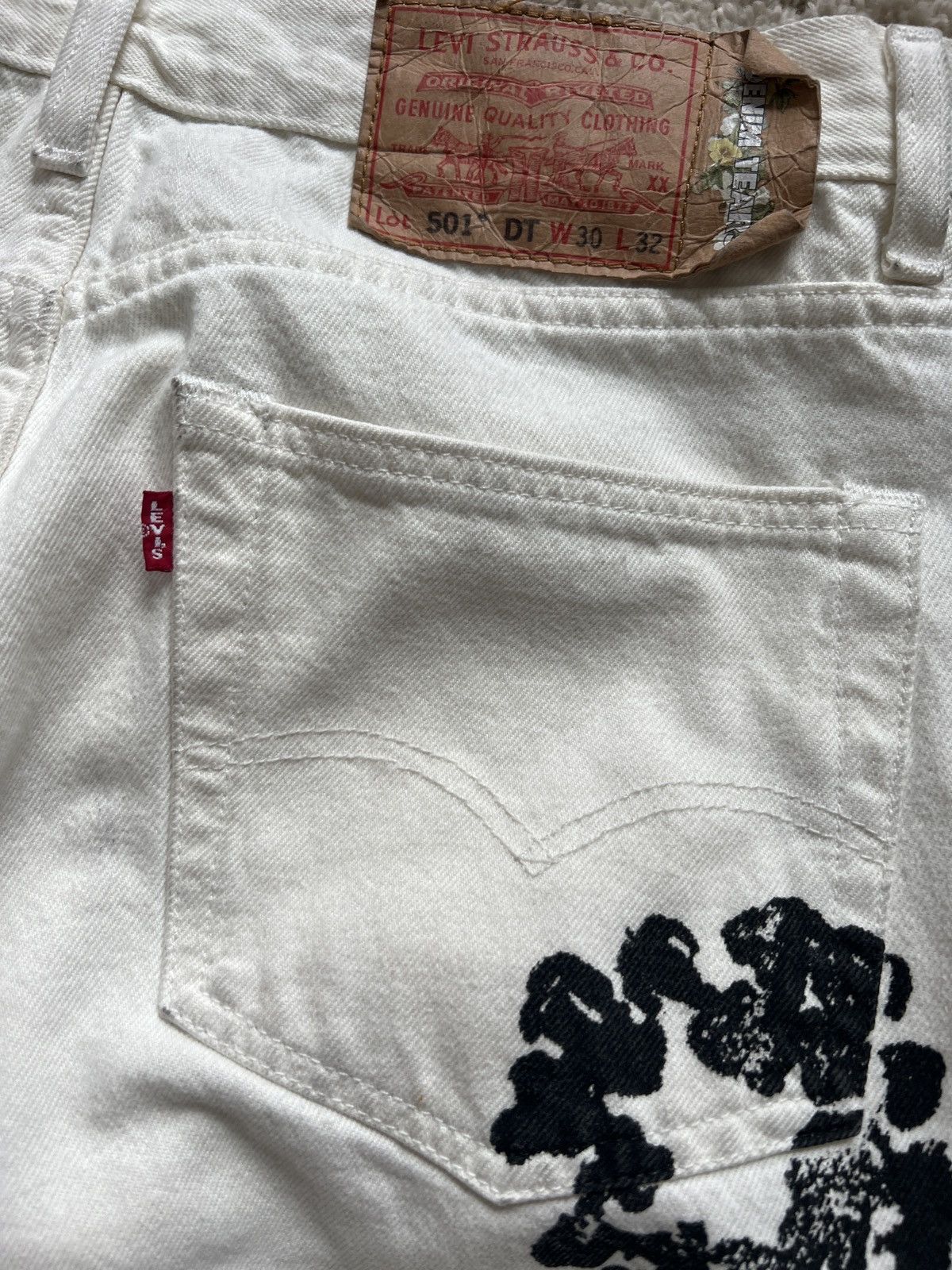DENIM TEARS × Levi's DENIM TEARS WHITE & BLACK Size US 30 / EU 46 - 6 Thumbnail